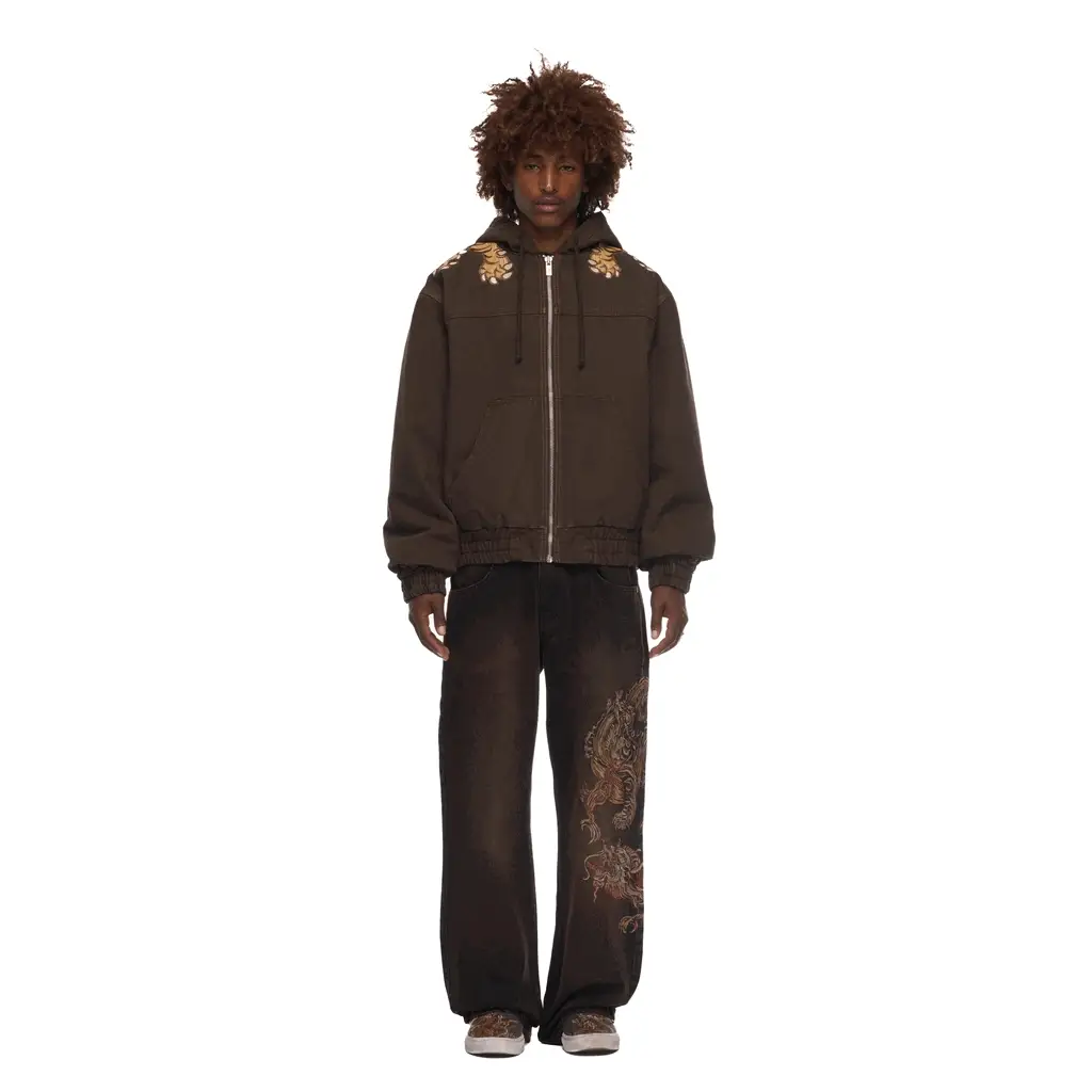 "lotus v2" brown bootcut Denim - Image 9