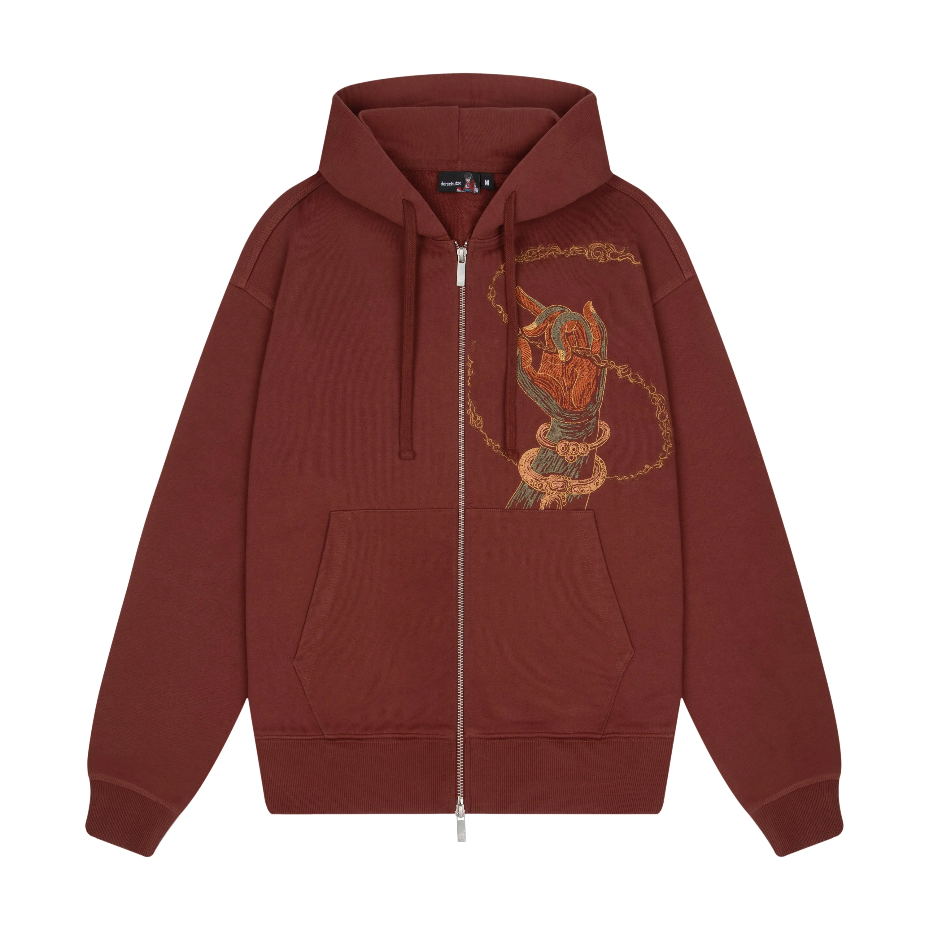 "lotus v2" Zip Up burgundy - Image 2