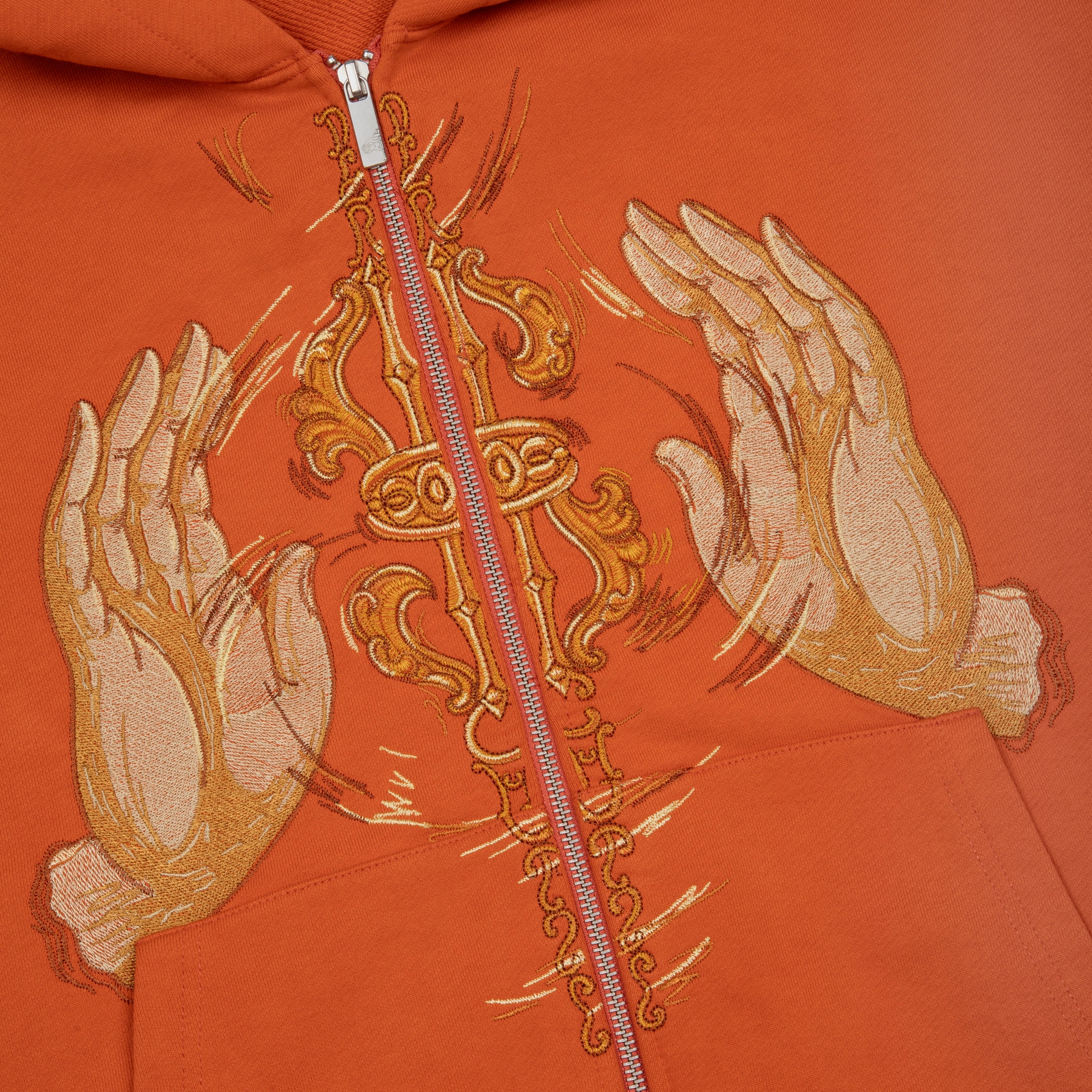 "lotus v2" Zip Up orange - Image 4