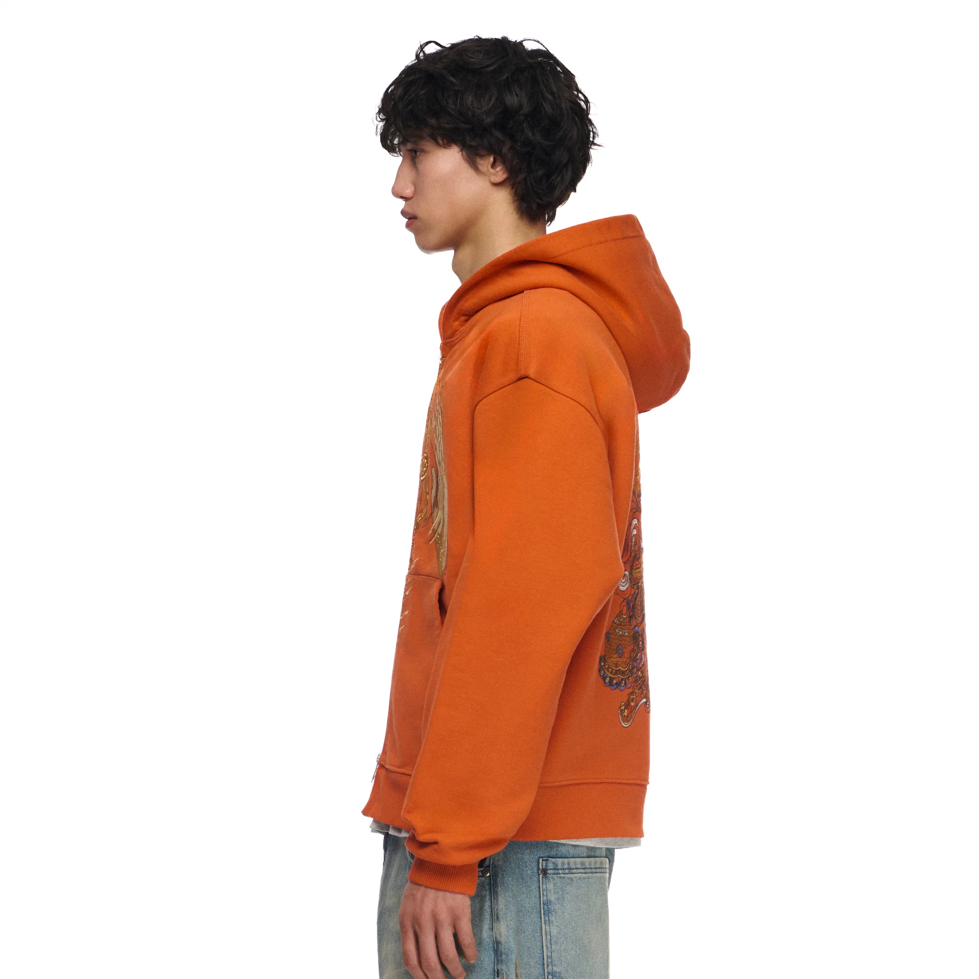 "lotus v2" Zip Up orange - Image 8