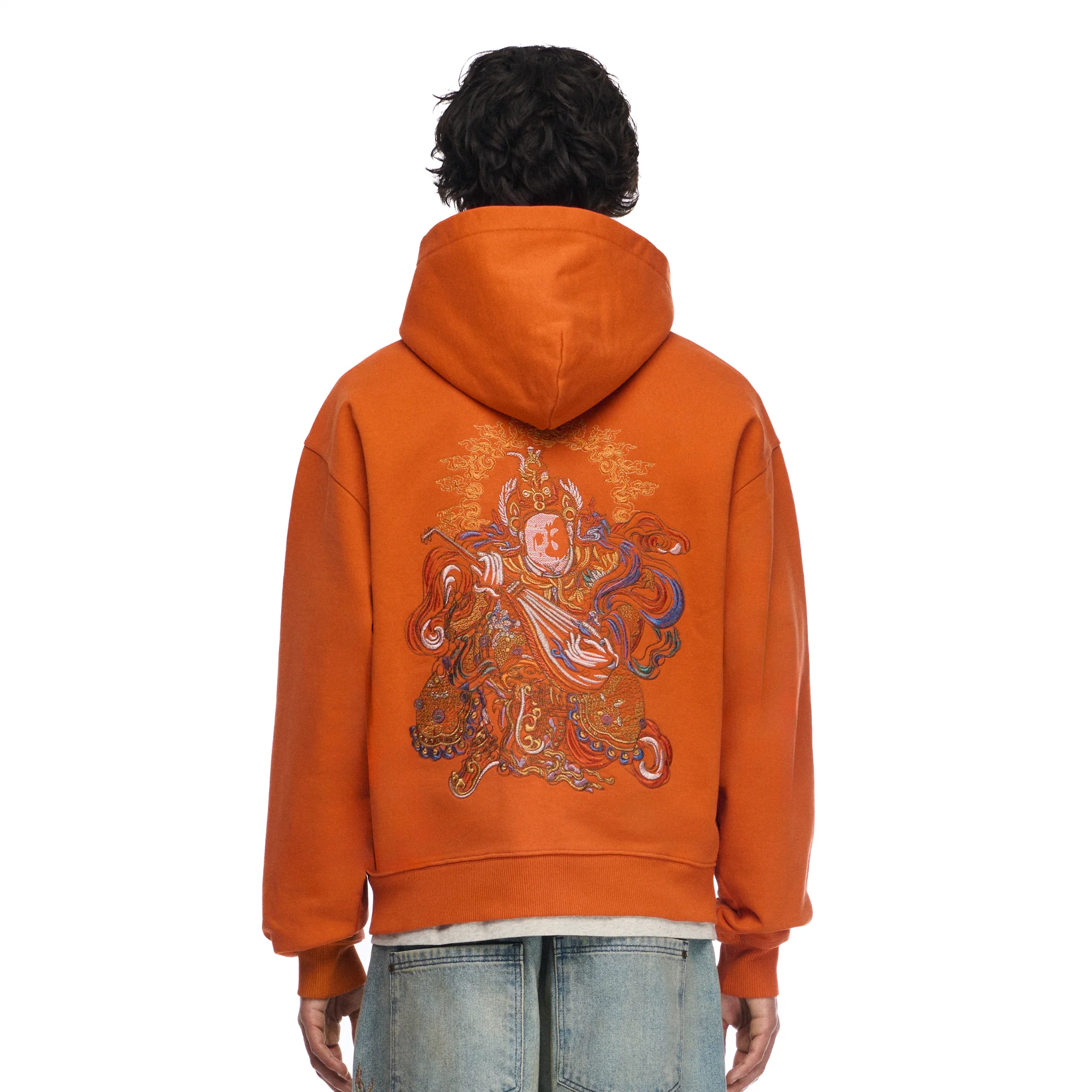"lotus v2" Zip Up orange - Image 9