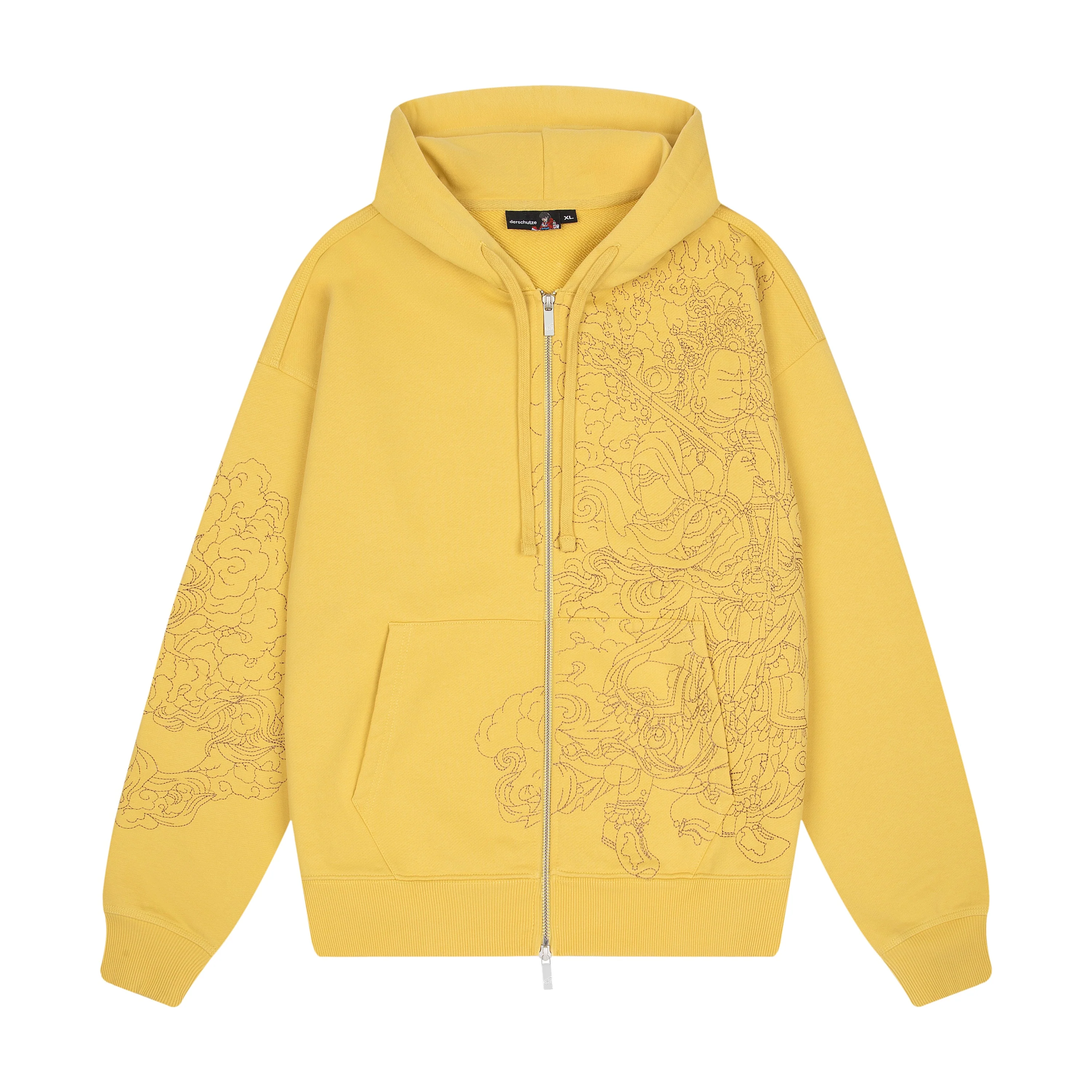 "lotus v2" Zip Up yellow