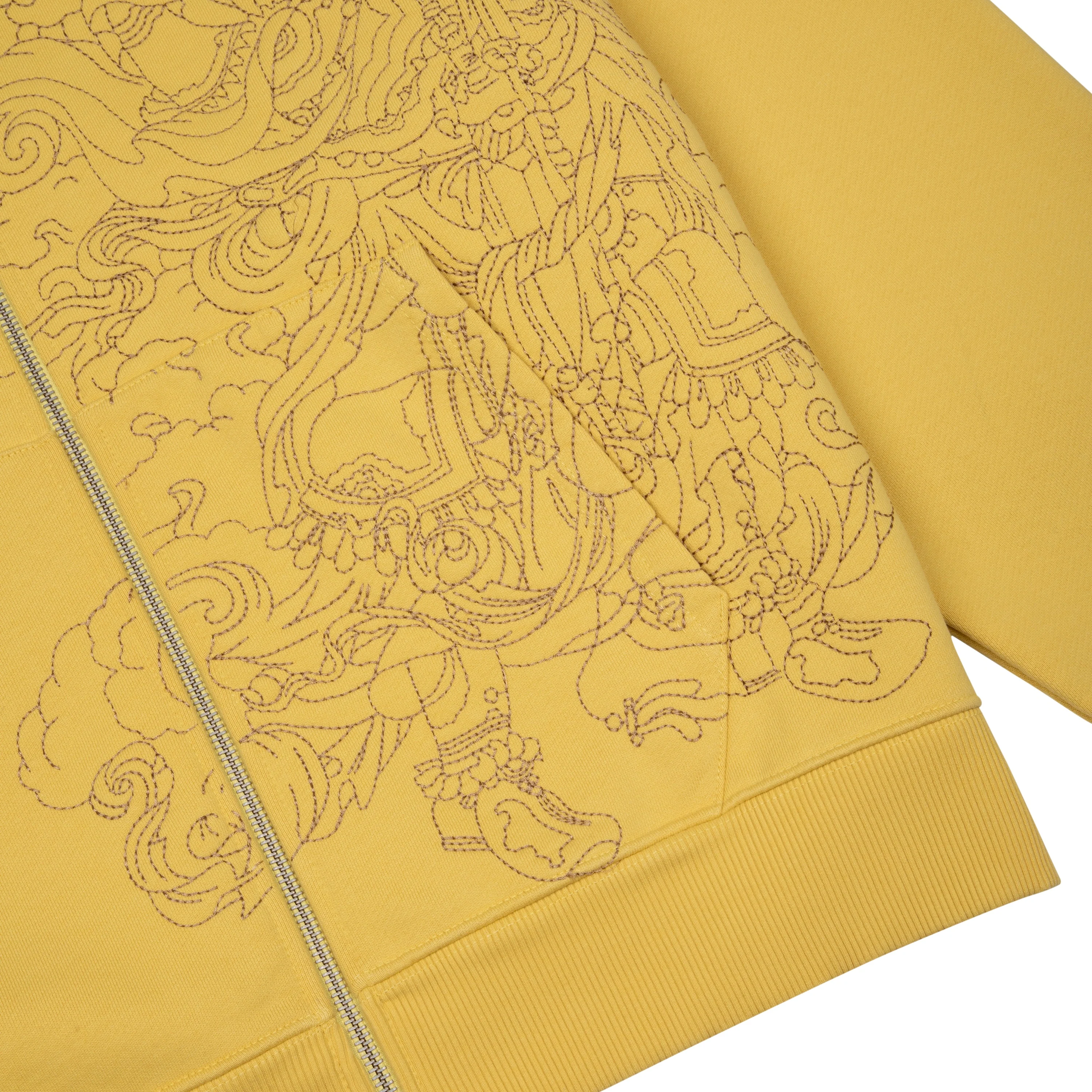 "lotus v2" Zip Up yellow - Image 4