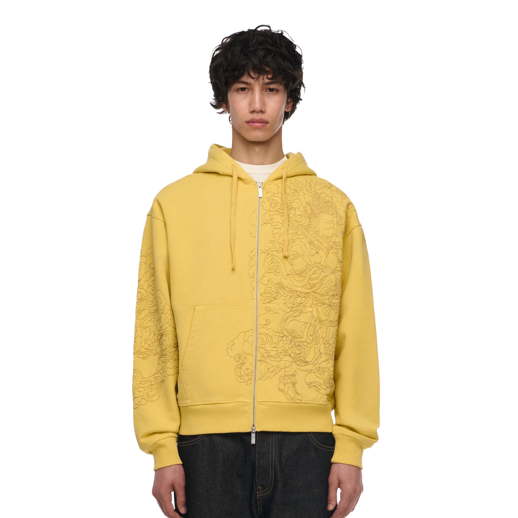 "lotus v2" Zip Up yellow - Image 8