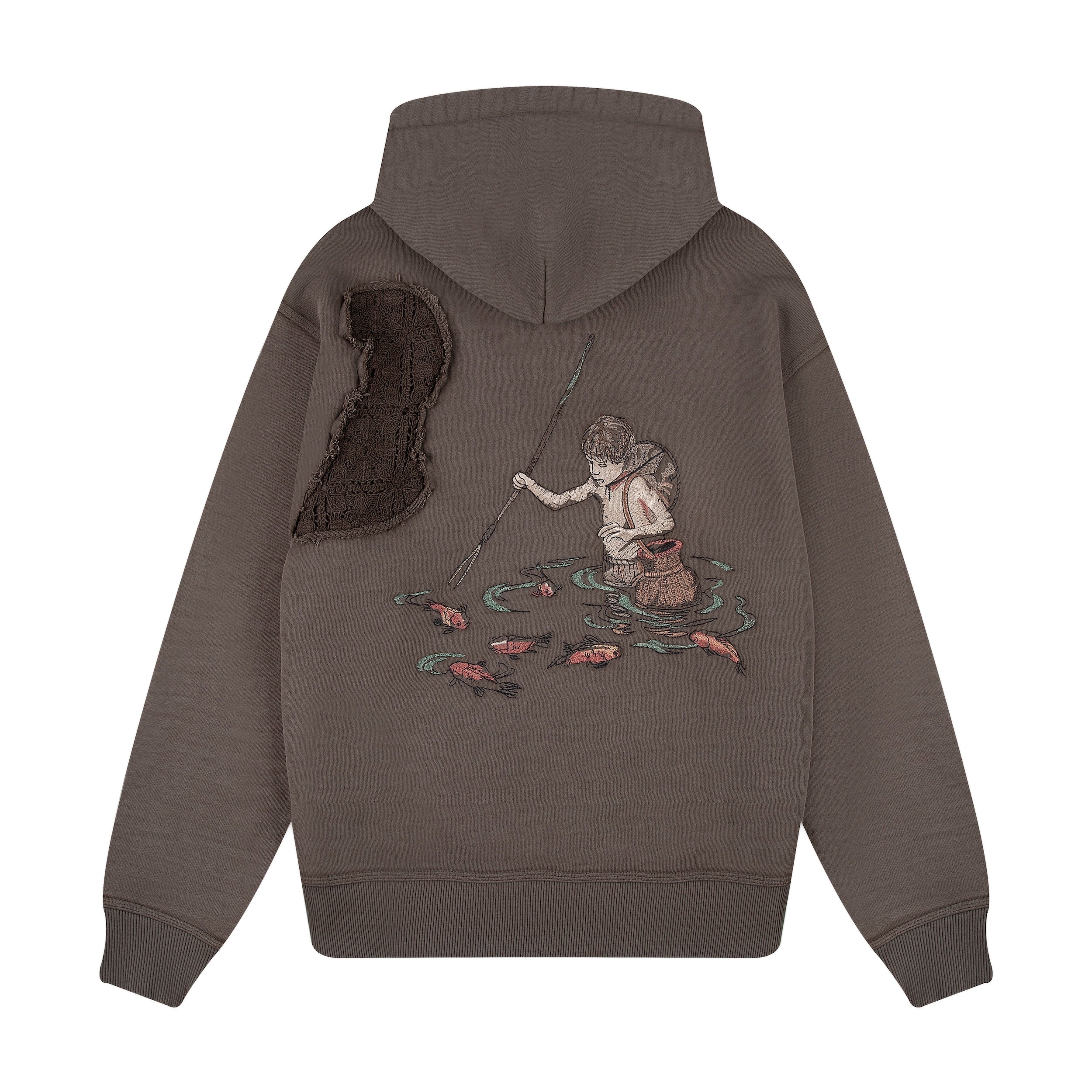 "lotus" Hoodie brown - Image 2