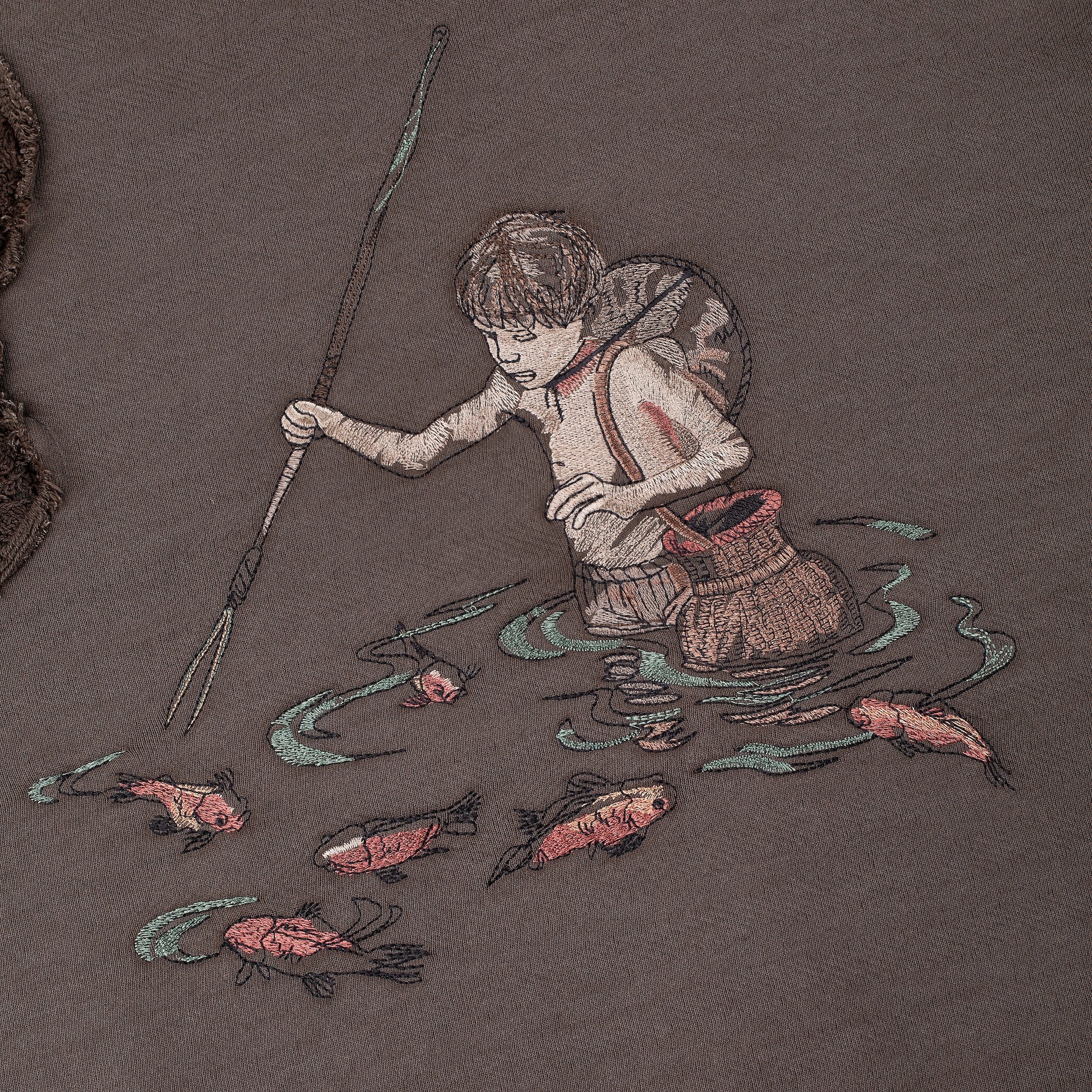 "lotus" Hoodie brown - Image 3