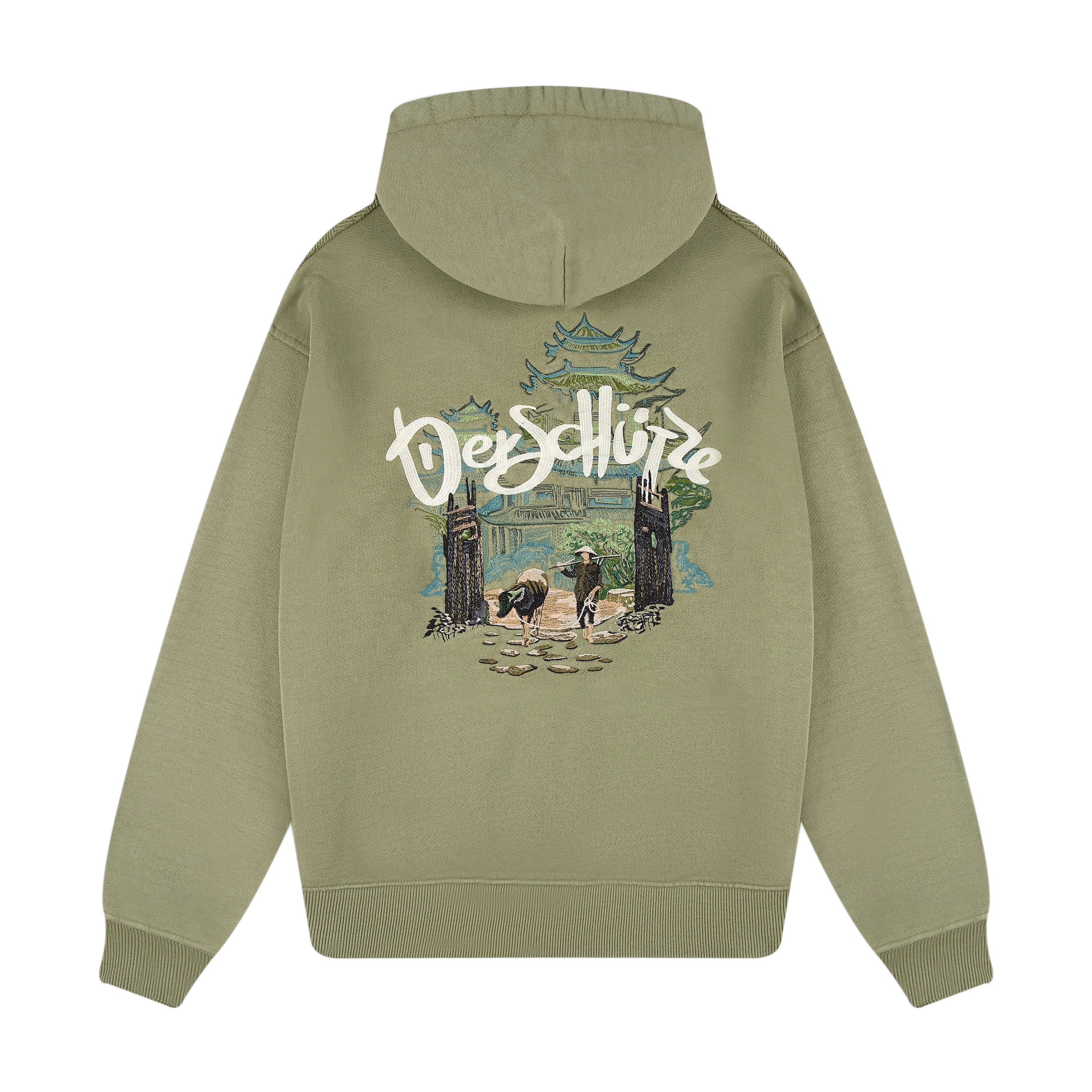 "lotus" Zip Up green - Image 2