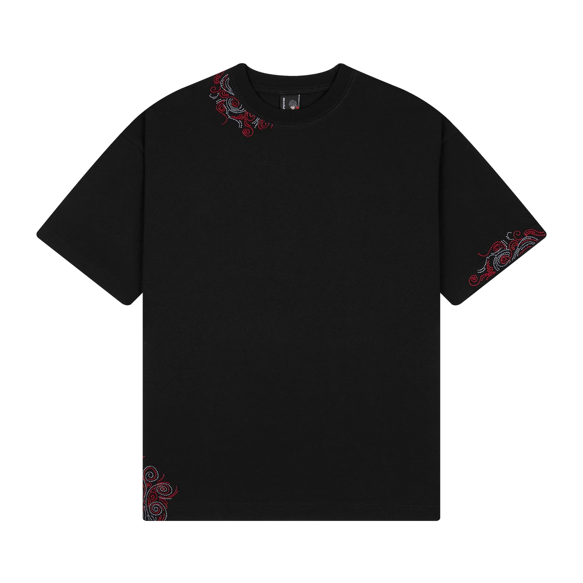 "mosaic" T Shirt black 01 - Image 2