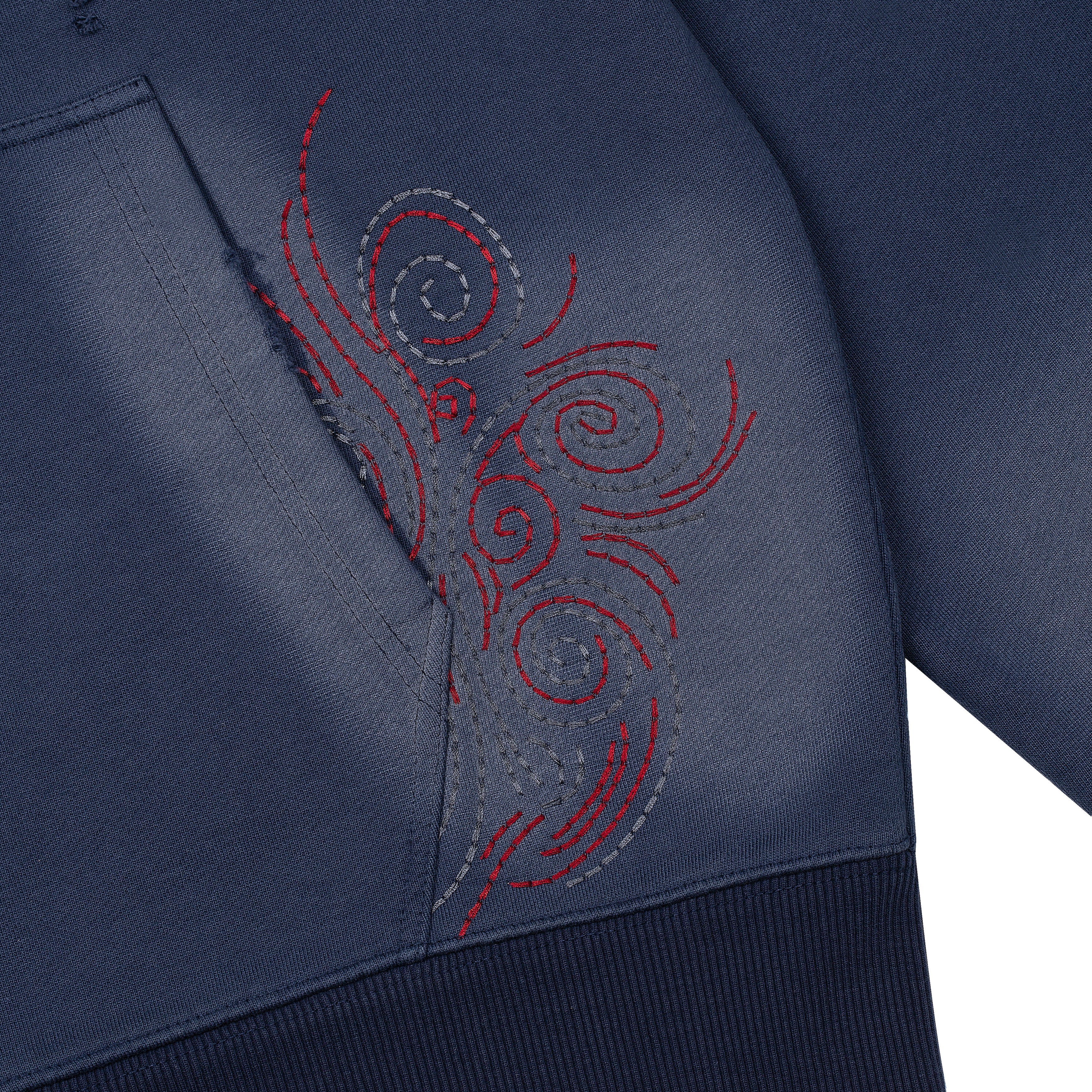 "mosaic" Zip Up Navy - Image 5