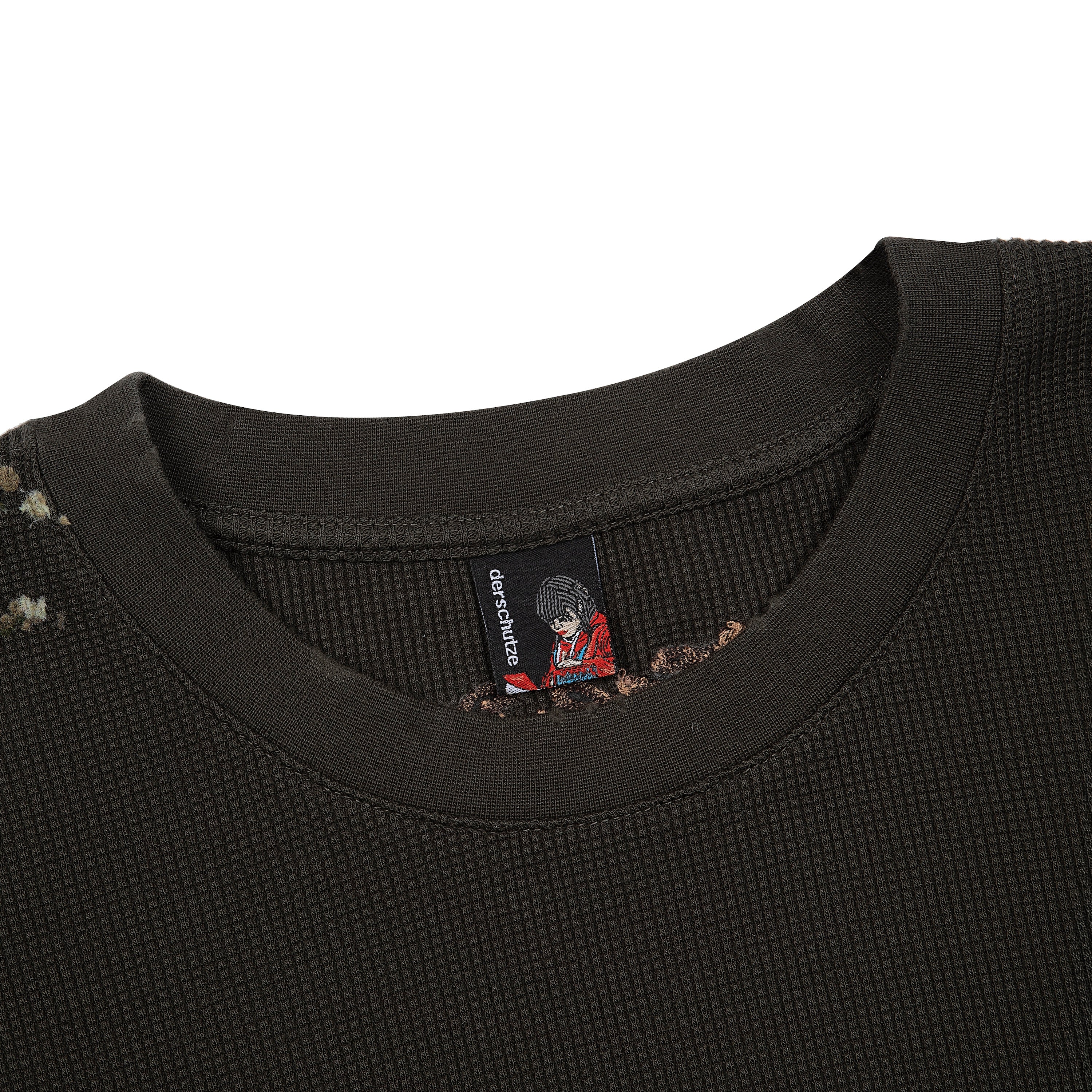 "NYC to RIO" waffle Longsleeve dark forest green - Image 3