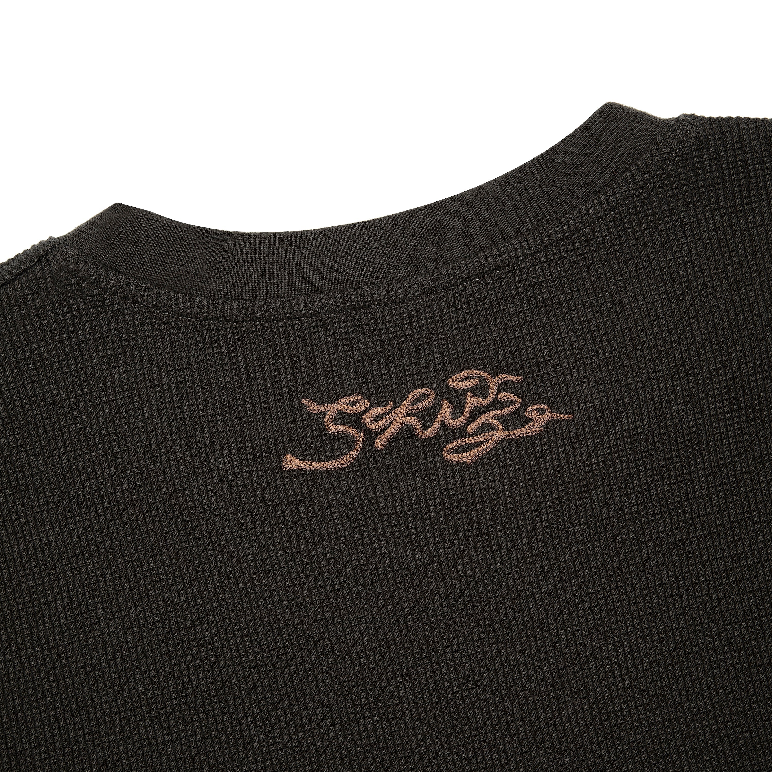 "NYC to RIO" waffle Longsleeve dark forest green - Image 6