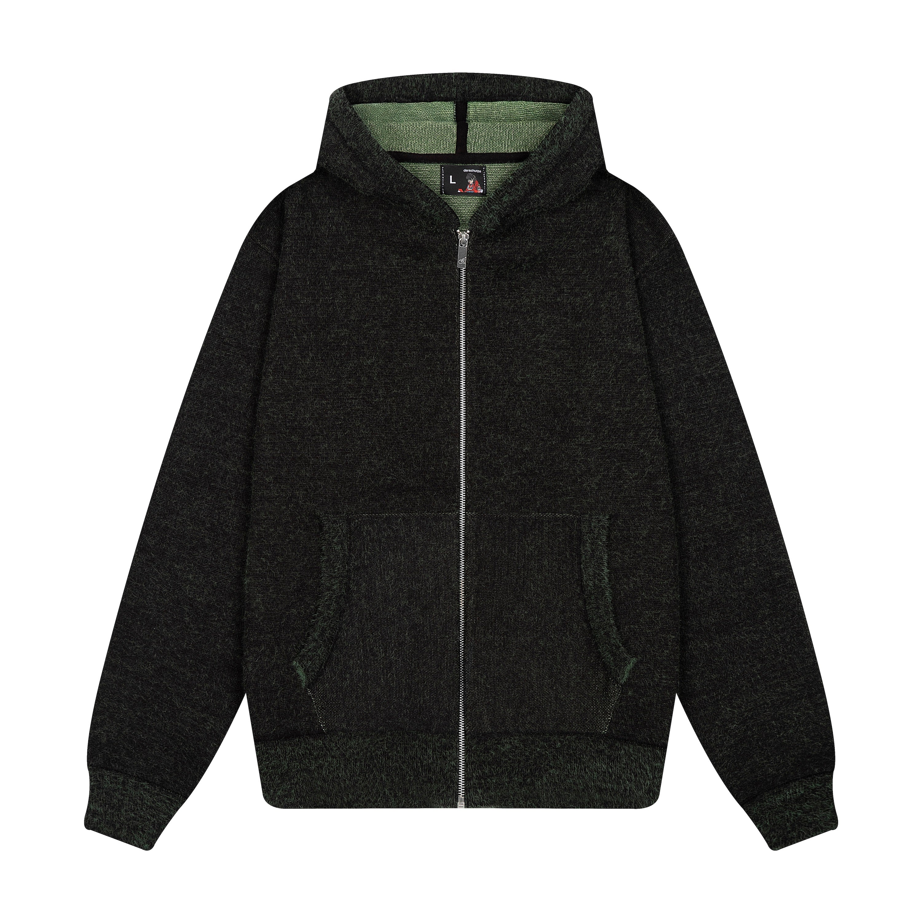 "NYC to RIO" Zip Up knit black-green - Image 2