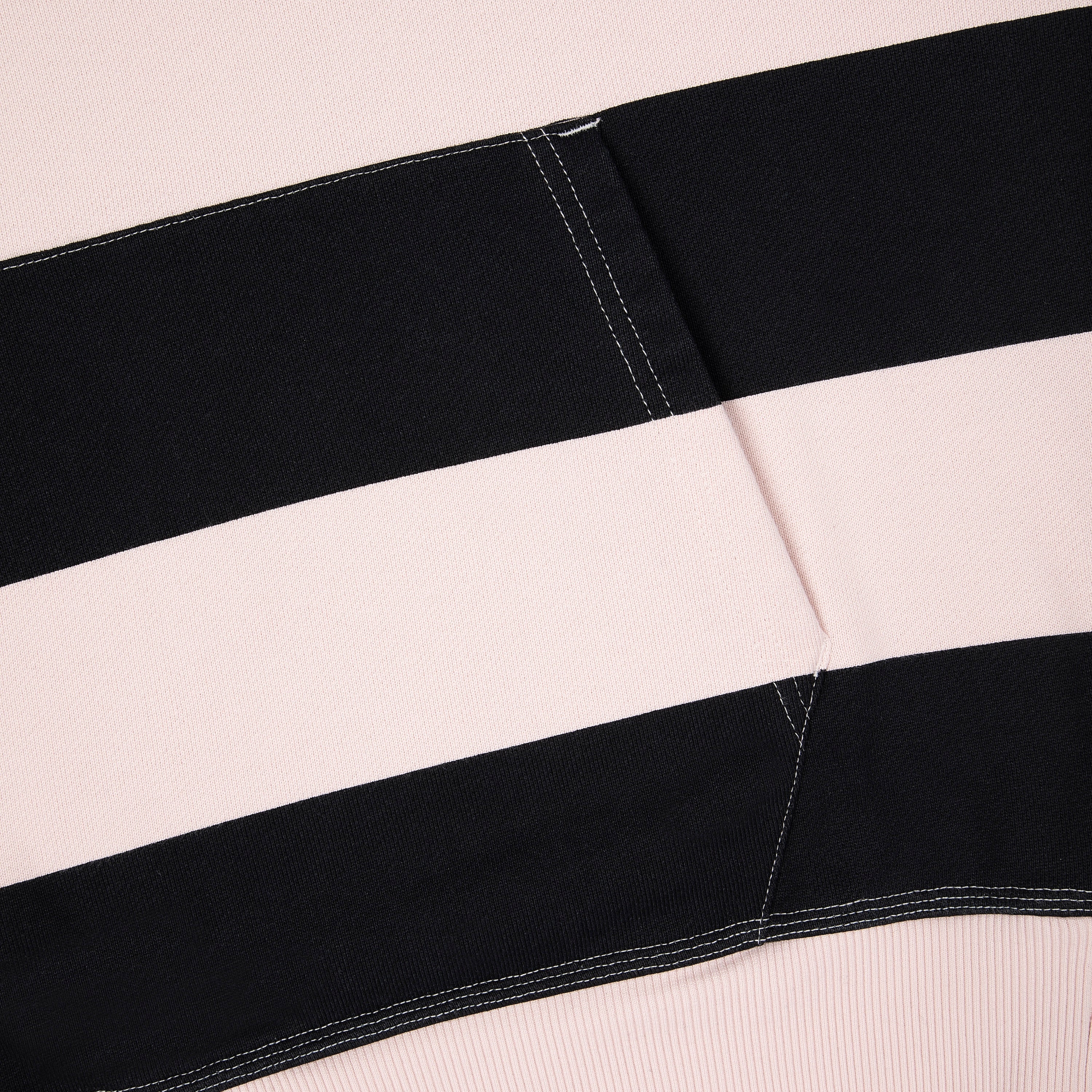 "on air" pink-purple striped Hoodie - Image 5