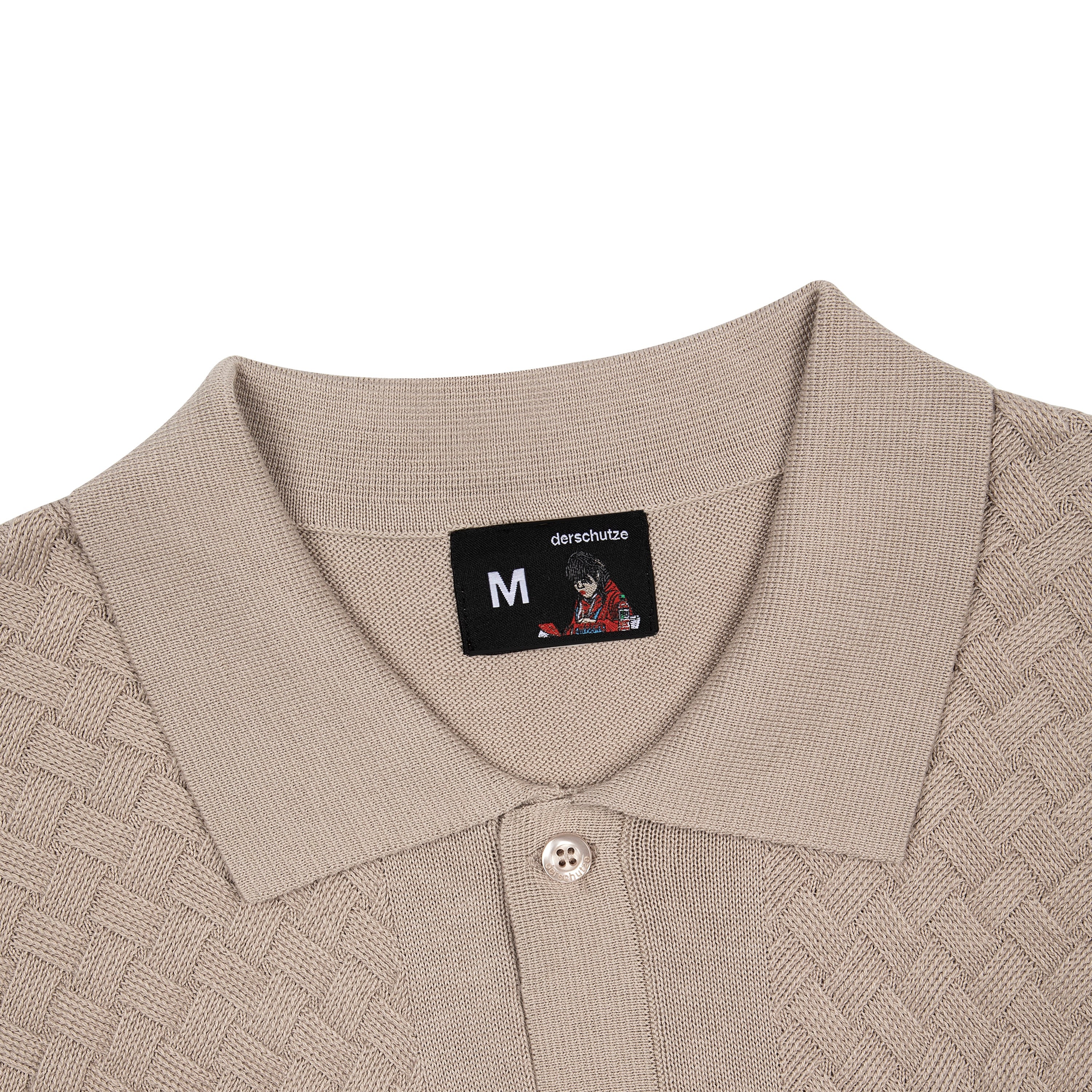 "on air" Polo knit beige - Image 3