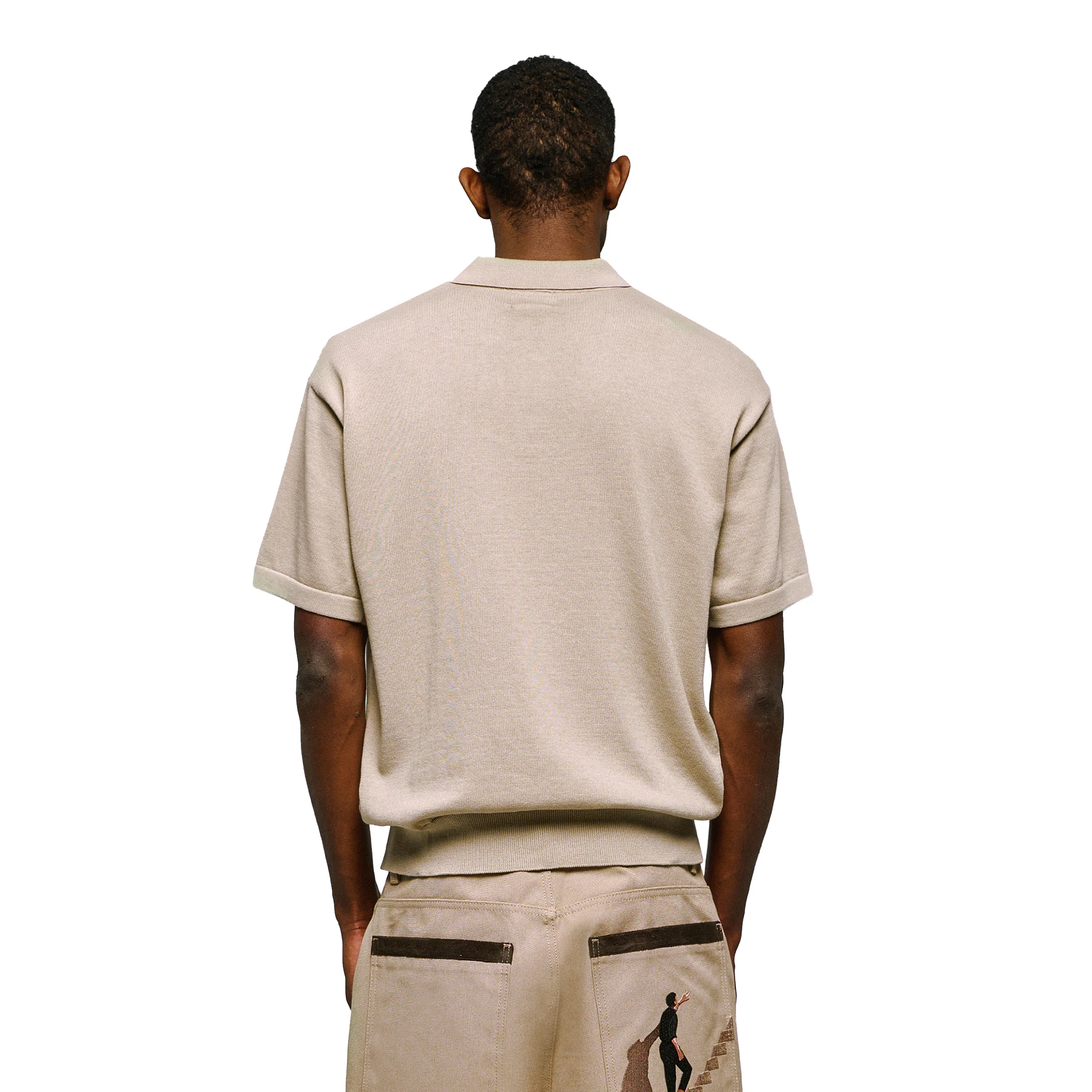 "on air" Polo knit beige - Image 7