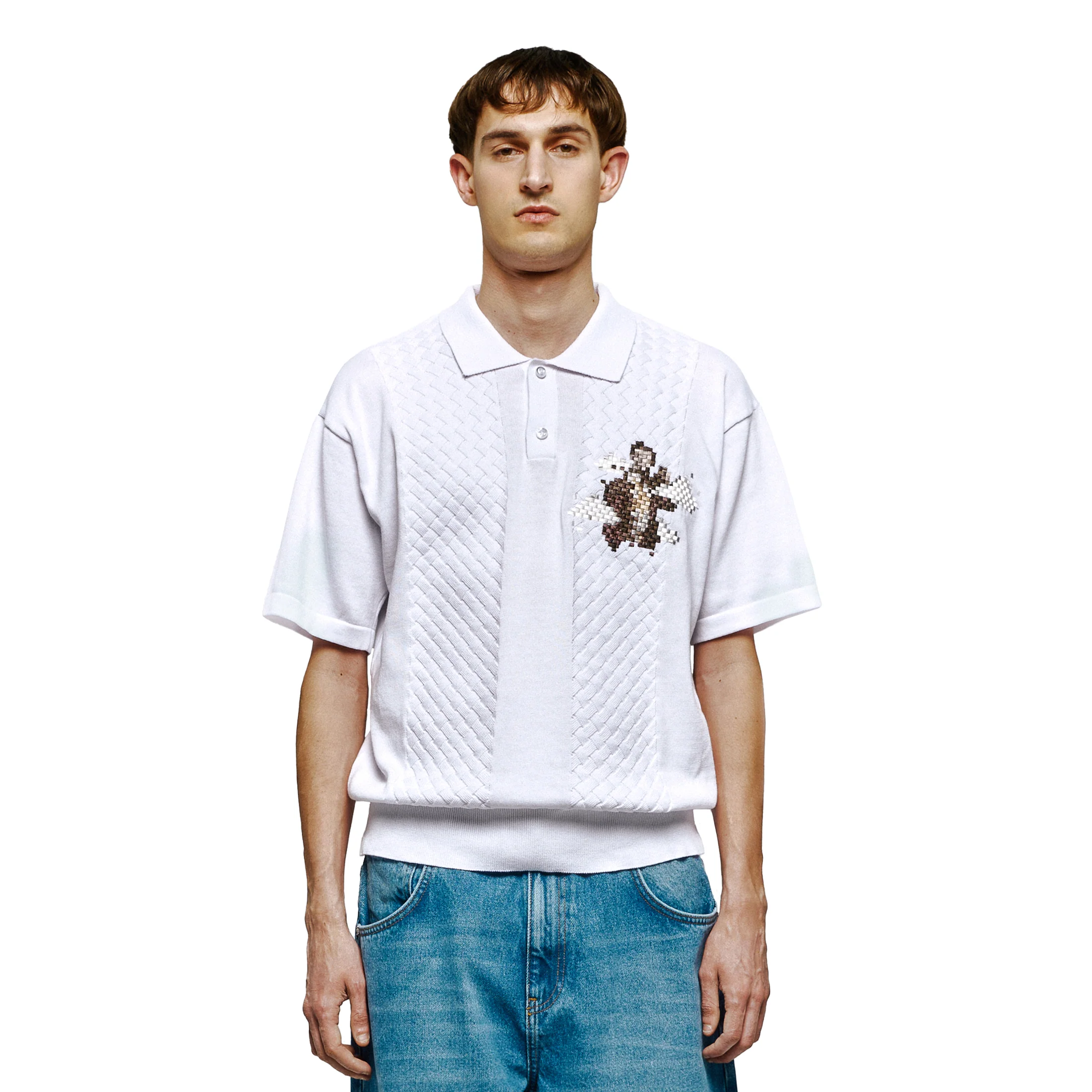 "on air" Polo knit off white - Image 6