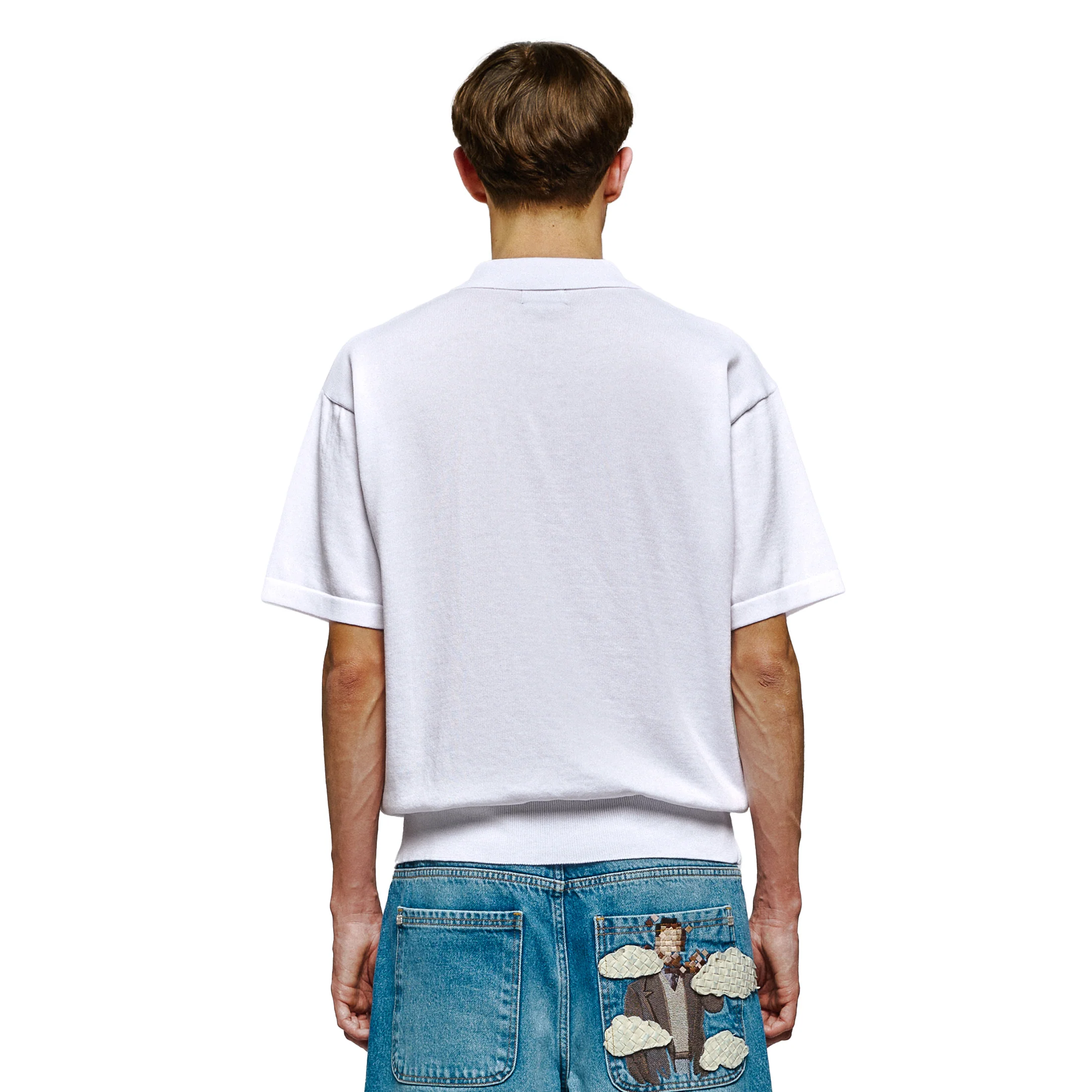 "on air" Polo knit off white - Image 7
