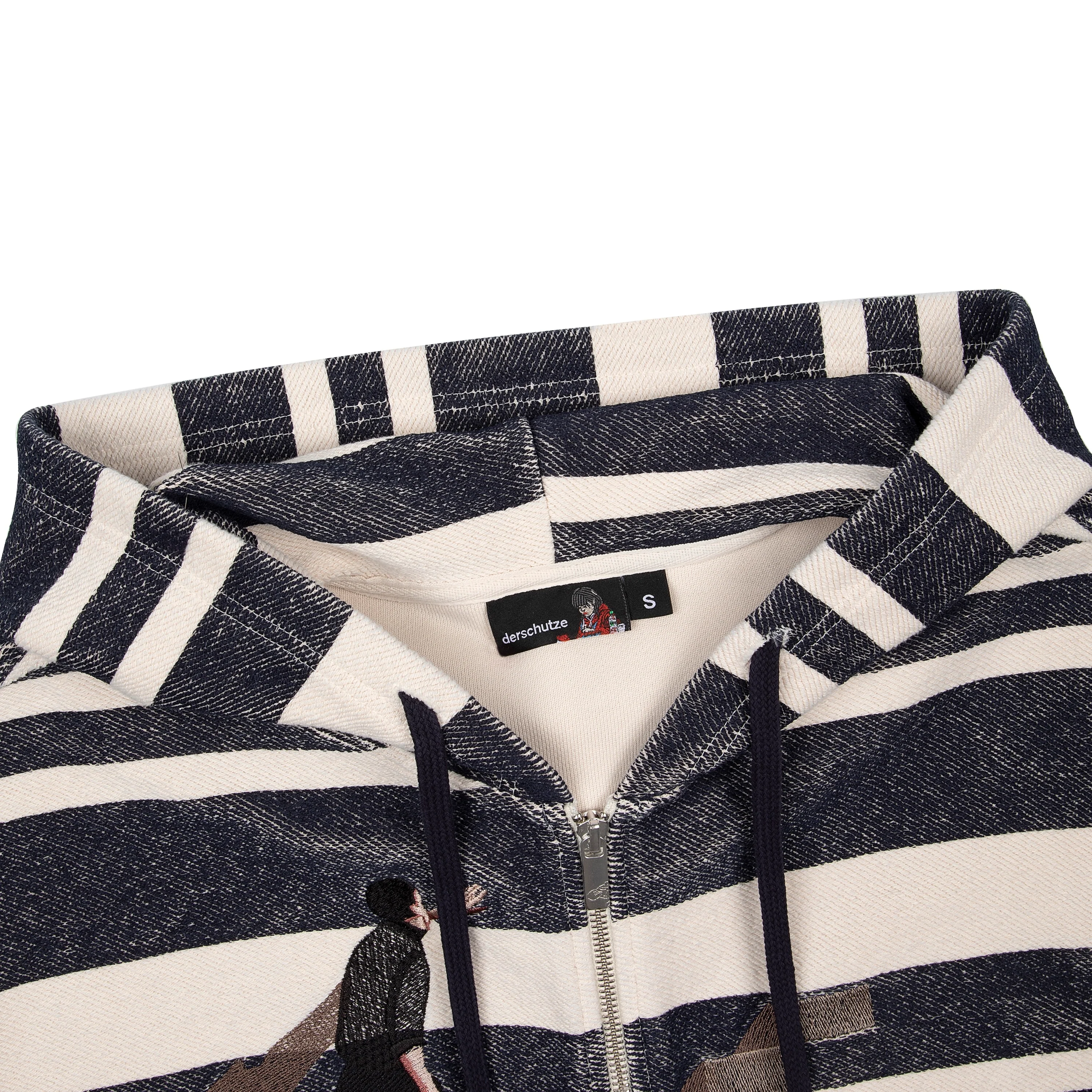 "on air" striped Zip Up - Image 3