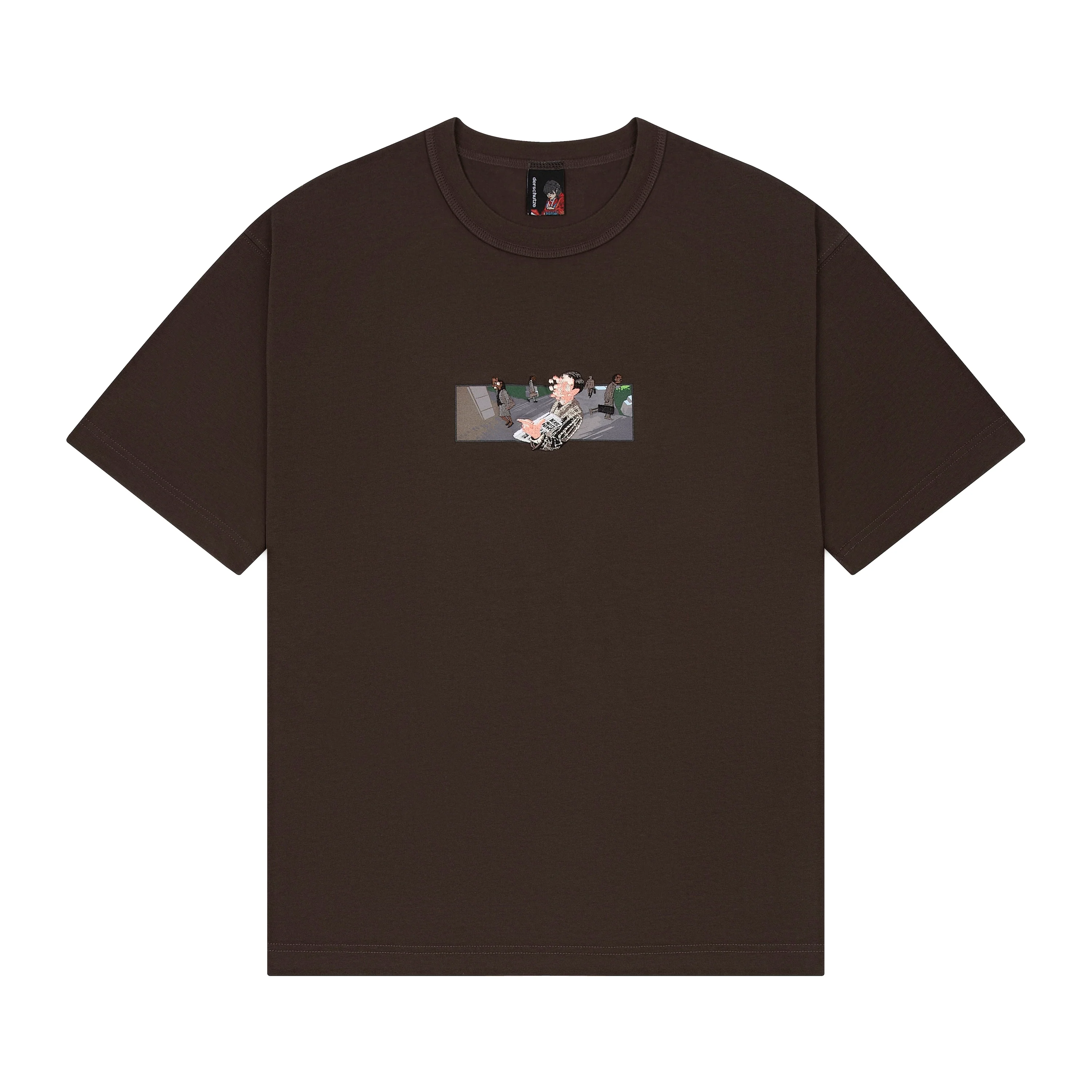 "on air" T Shirt brown