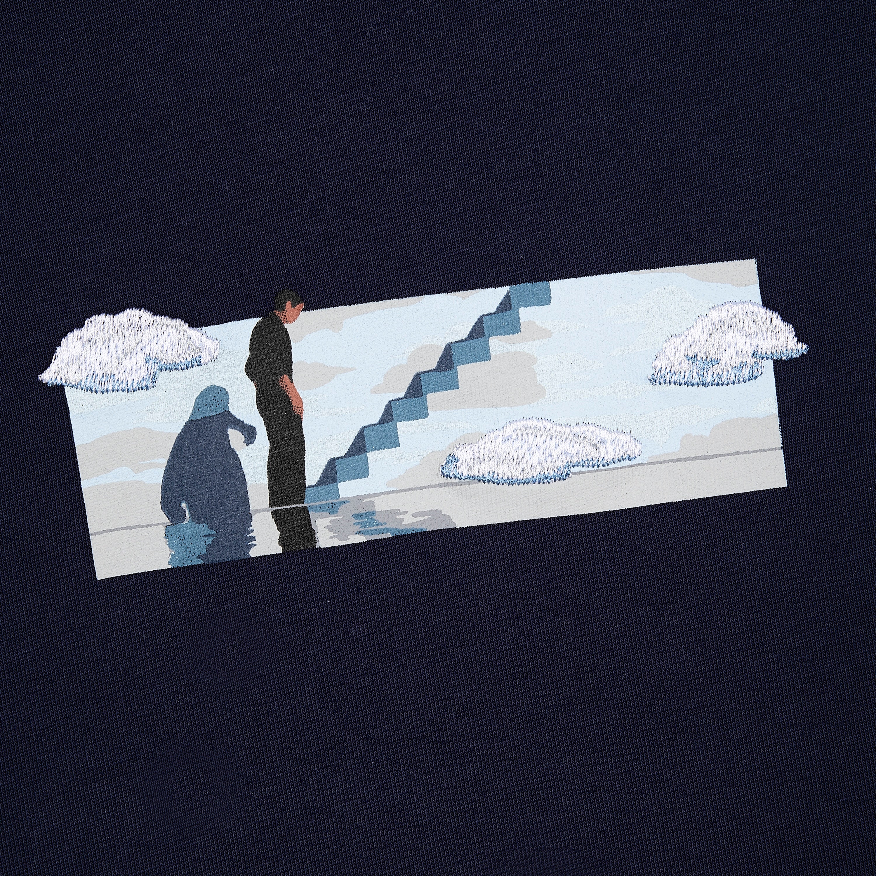"on air" T Shirt navy - Image 4