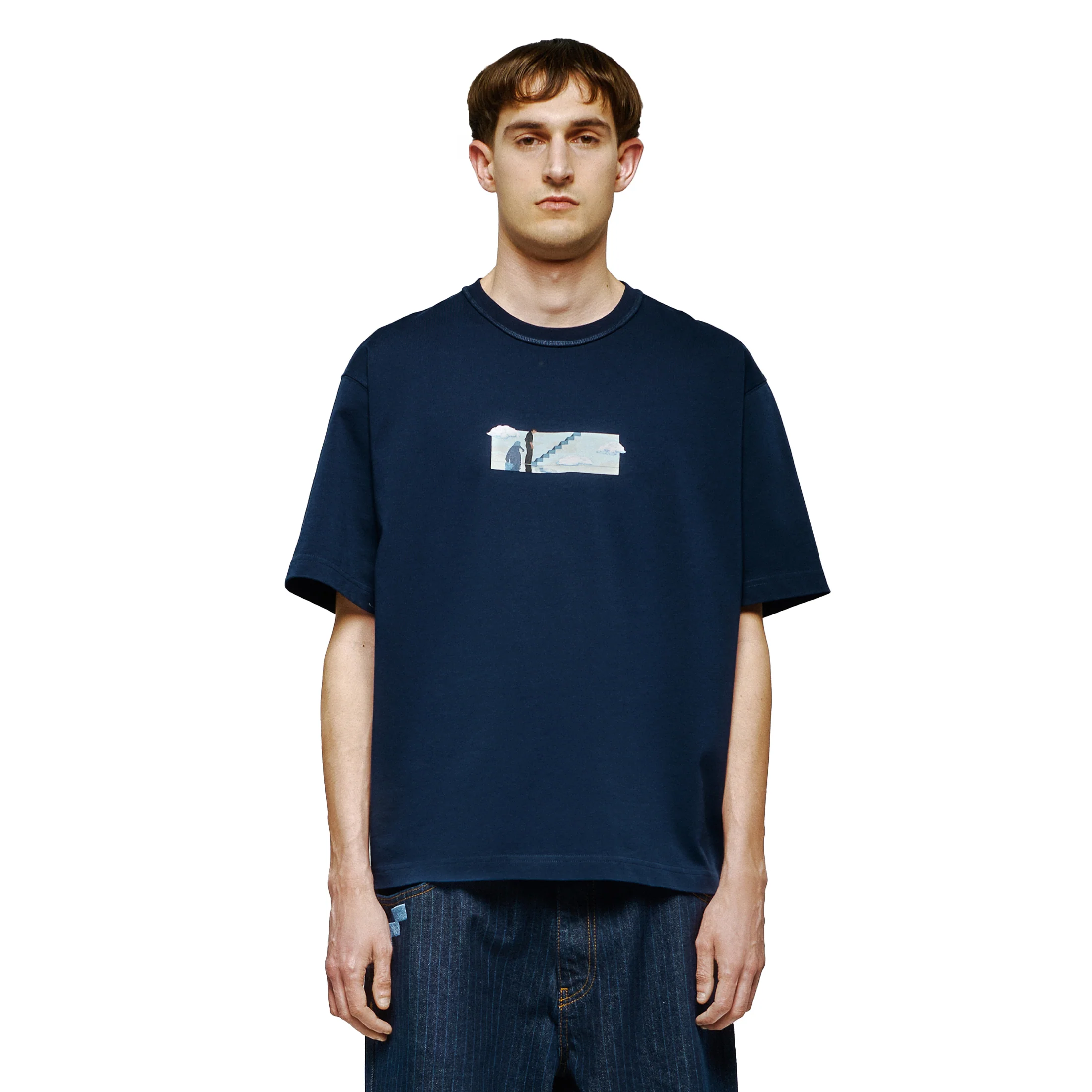 "on air" T Shirt navy - Image 5
