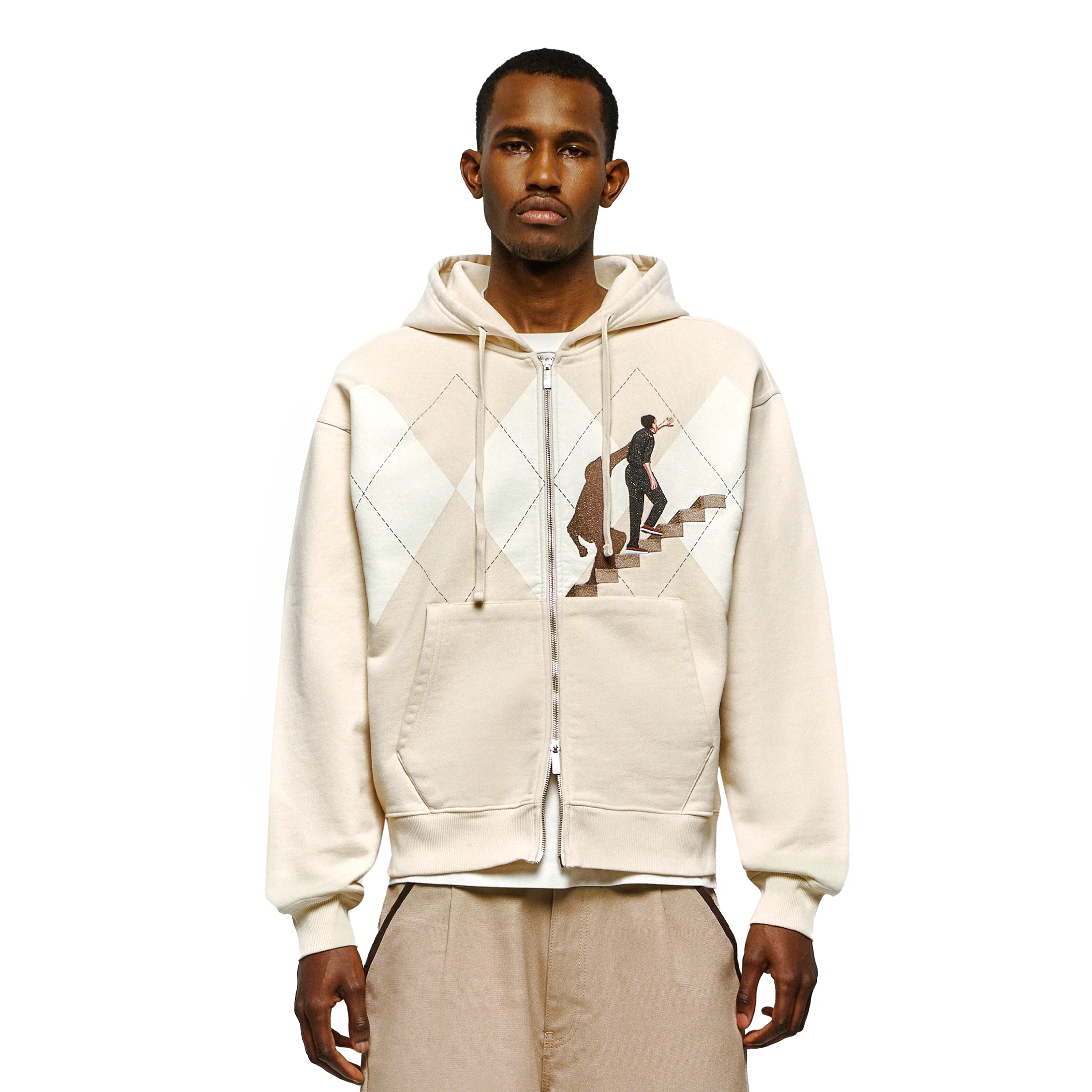 "on air" Zip Up beige - Image 6