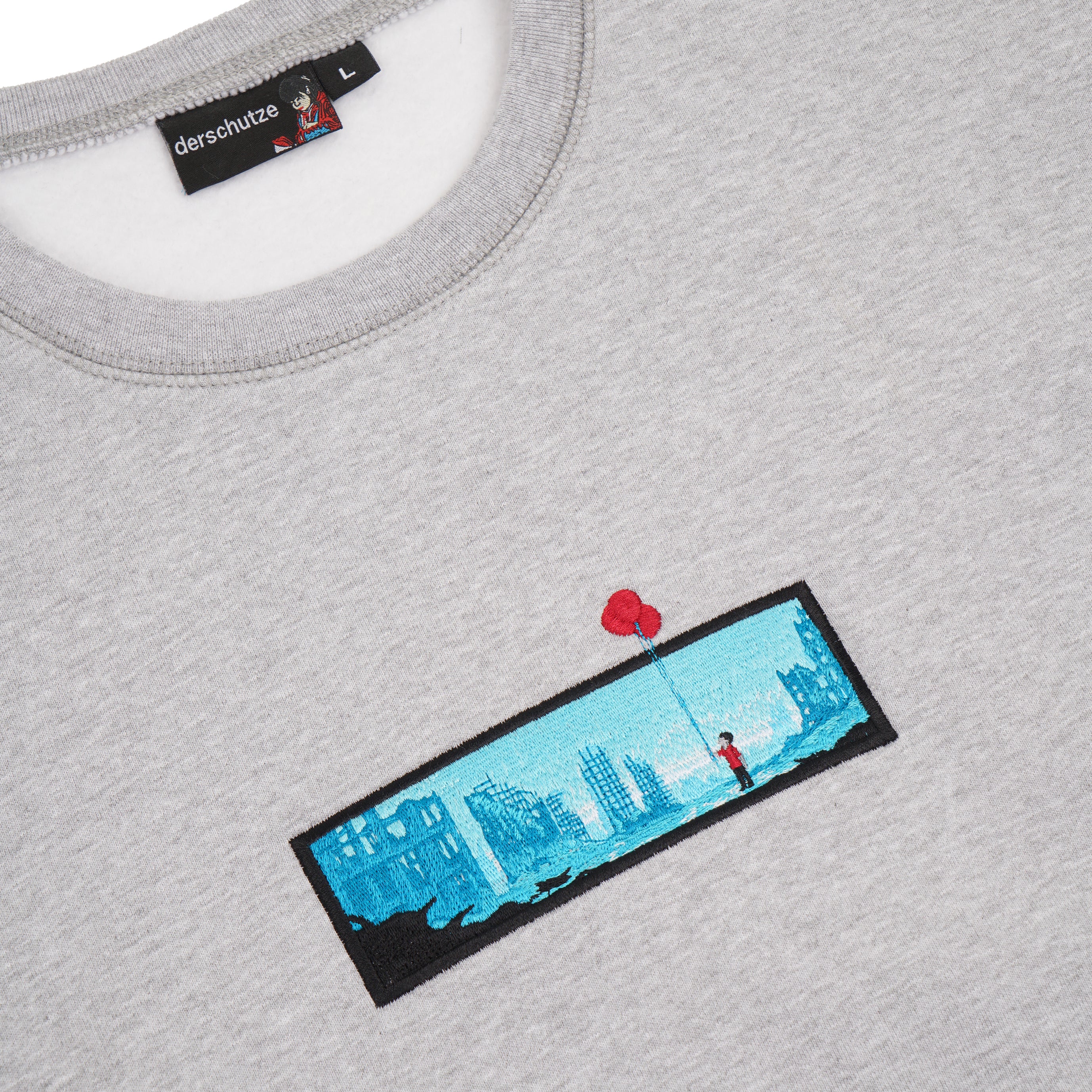 "waisenkind" crewneck grey melange - Image 2