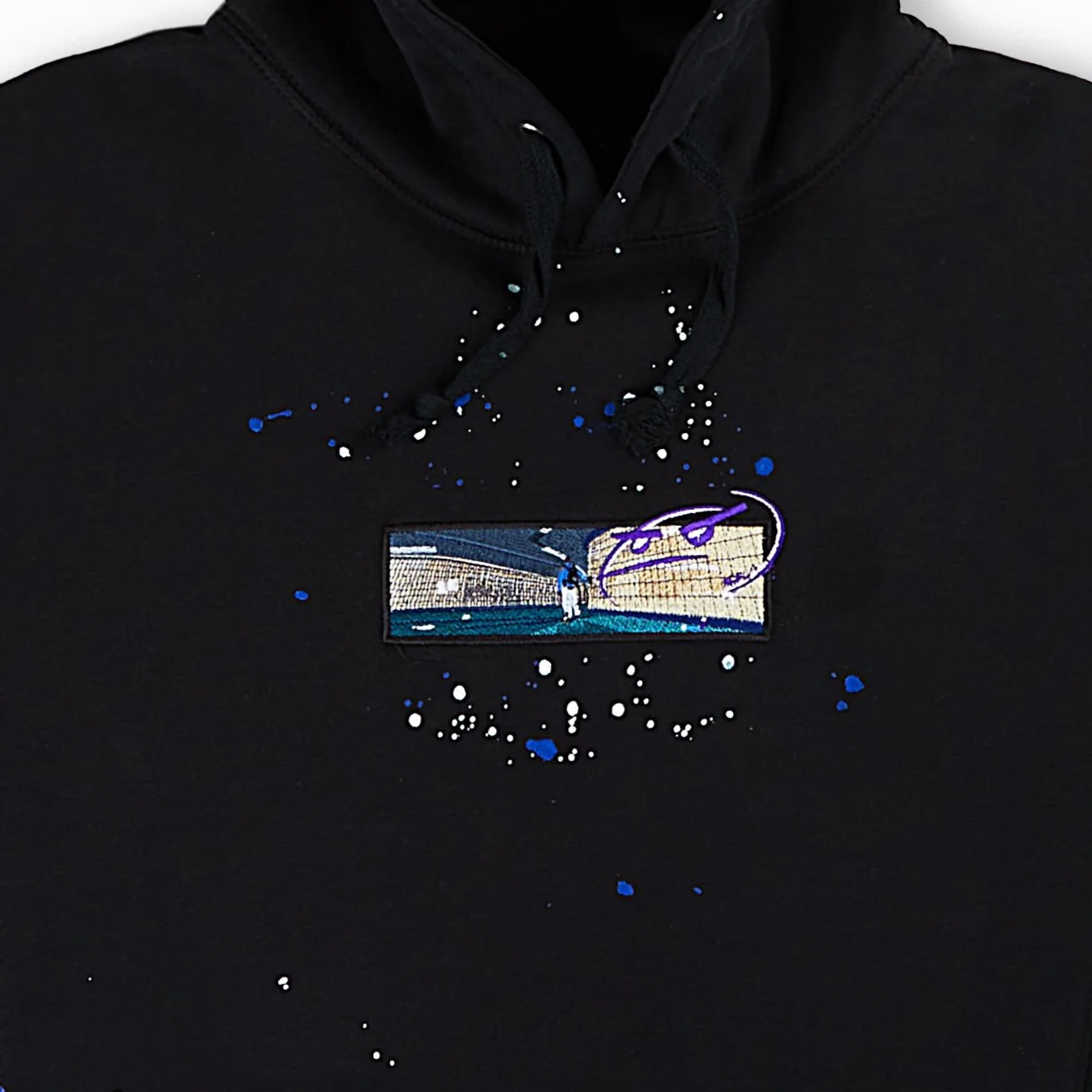 "painter v3" Hoodie black - Image 2