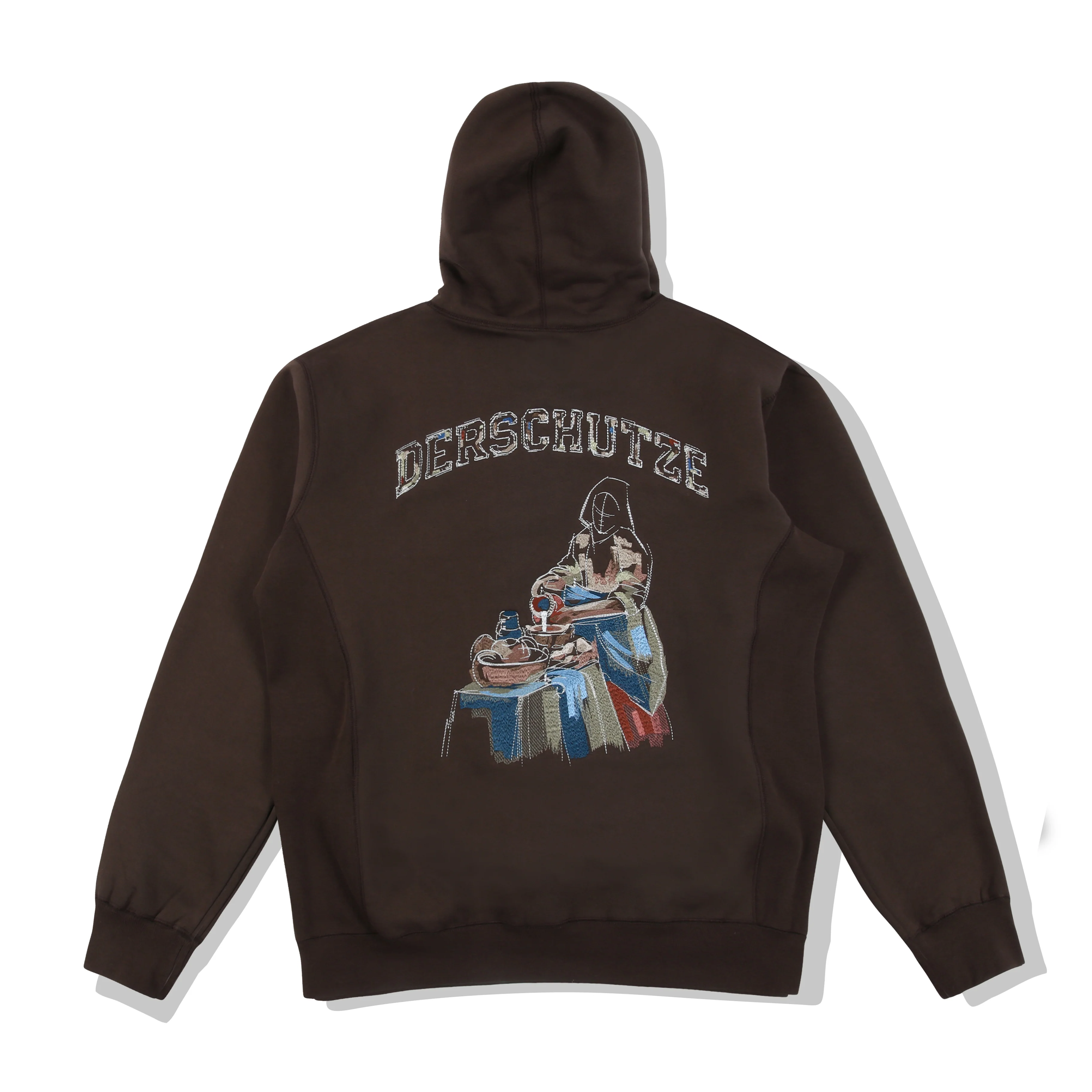 "painter v4" Hoodie brown - Image 2