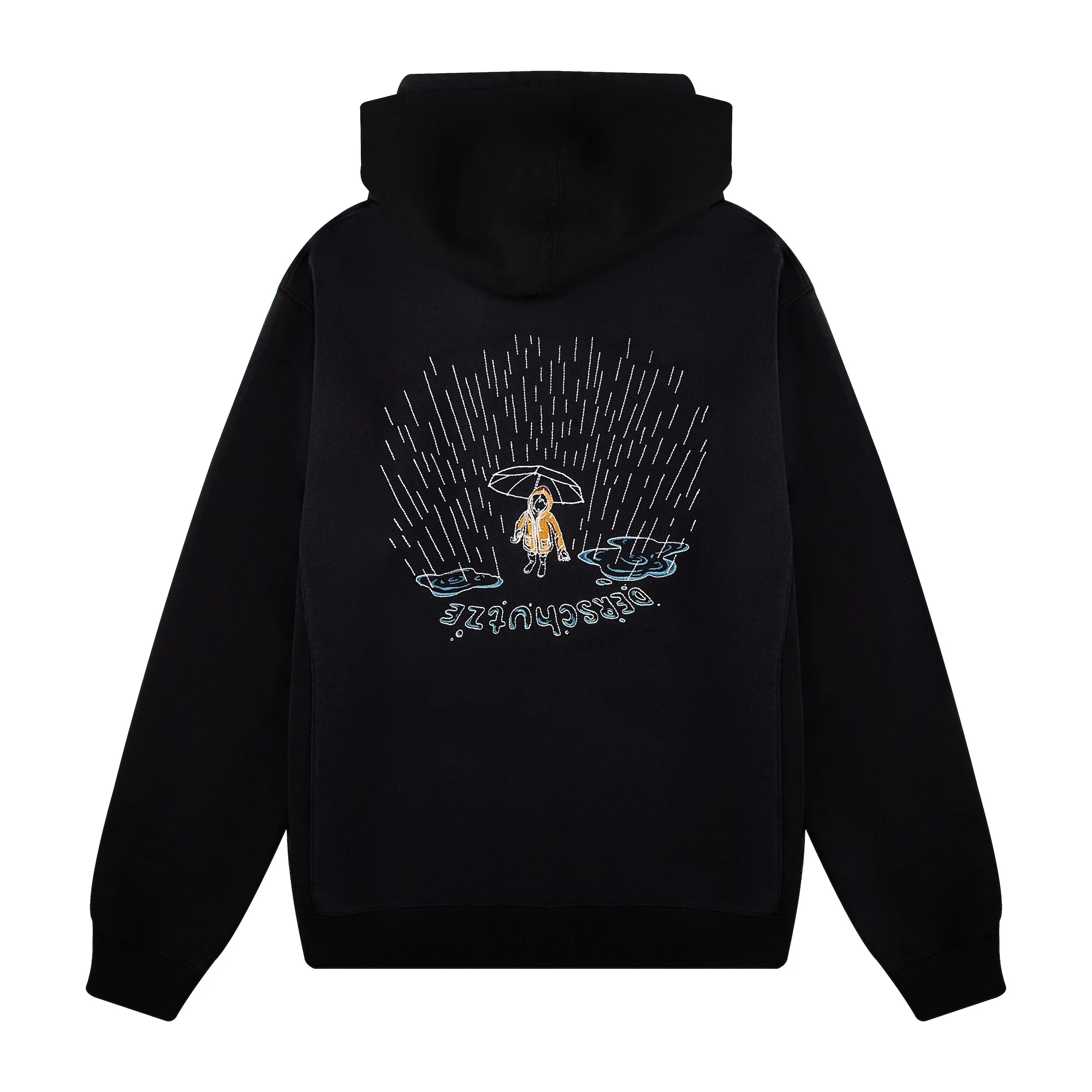 "rainy day" Hoodie black - Image 2