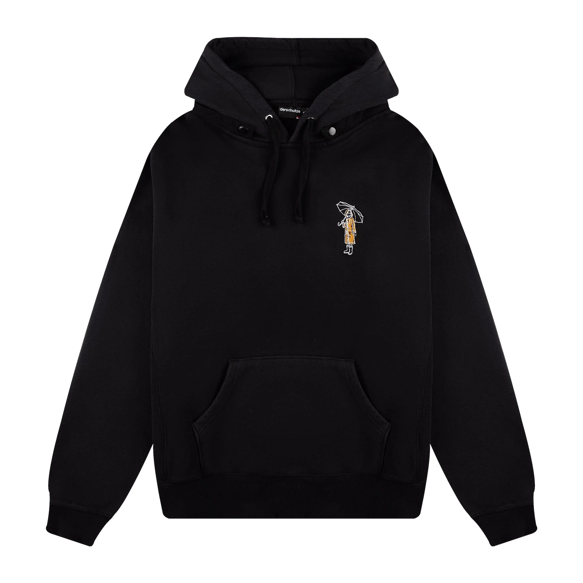 "rainy day" Hoodie black - Image 3