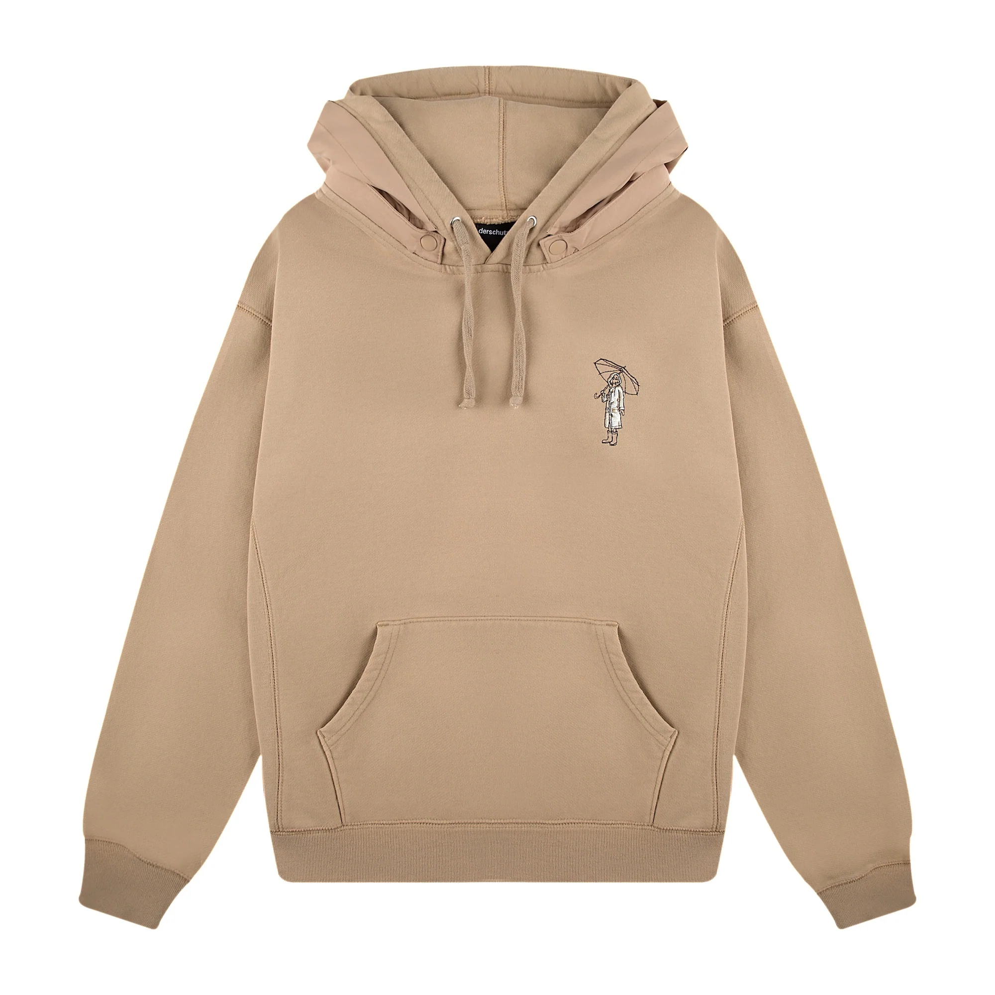 "rainy day" Hoodie dark beige