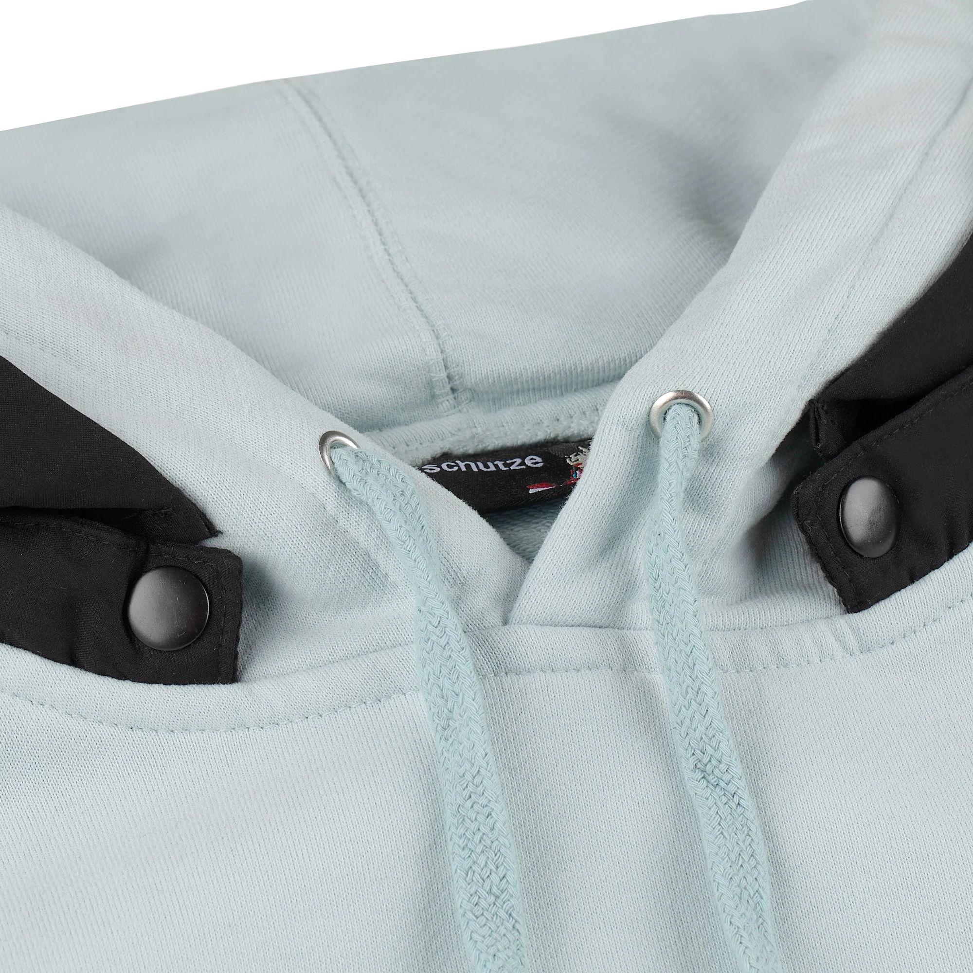 "rainy day" Hoodie washed baby blue - Image 4