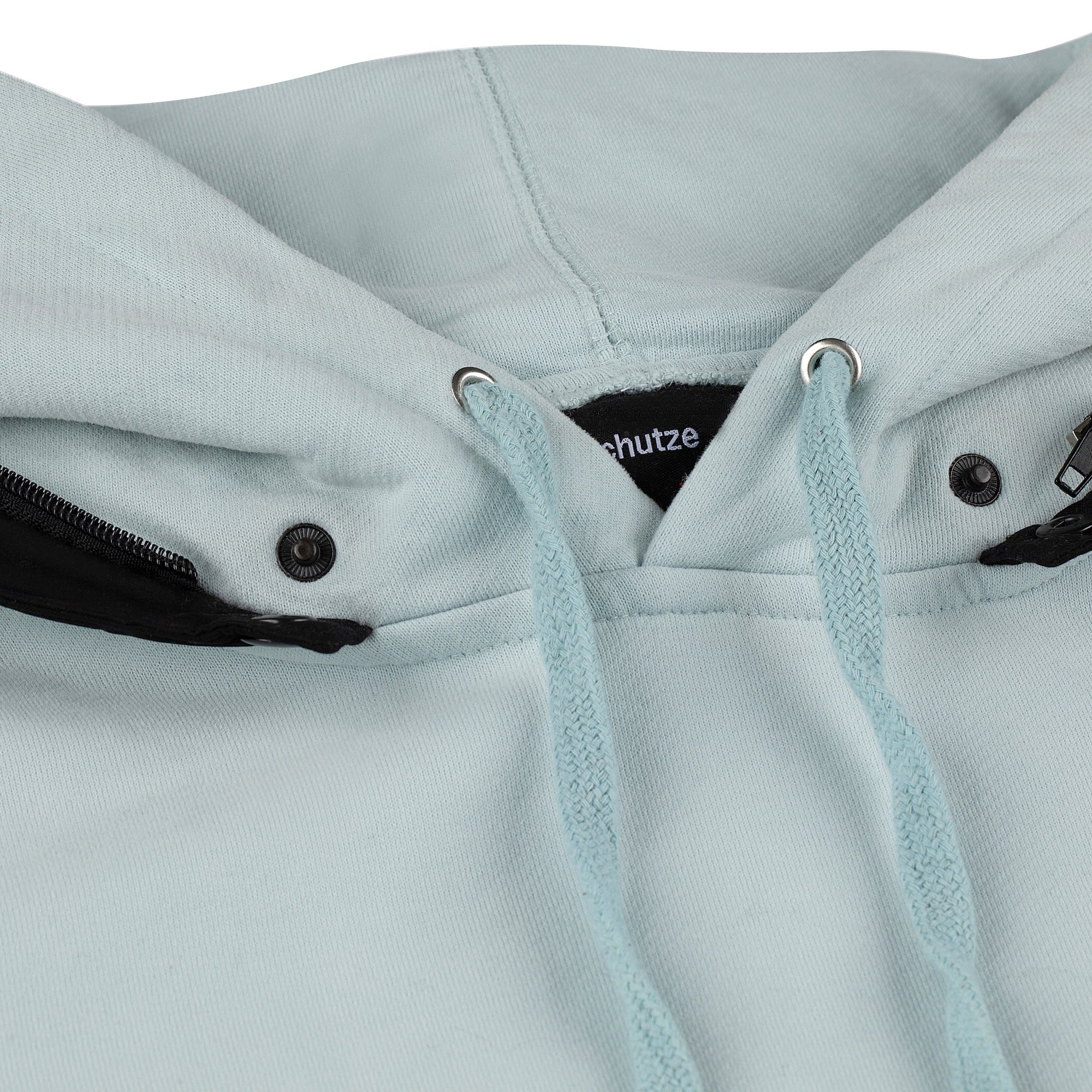"rainy day" Hoodie washed baby blue - Image 5