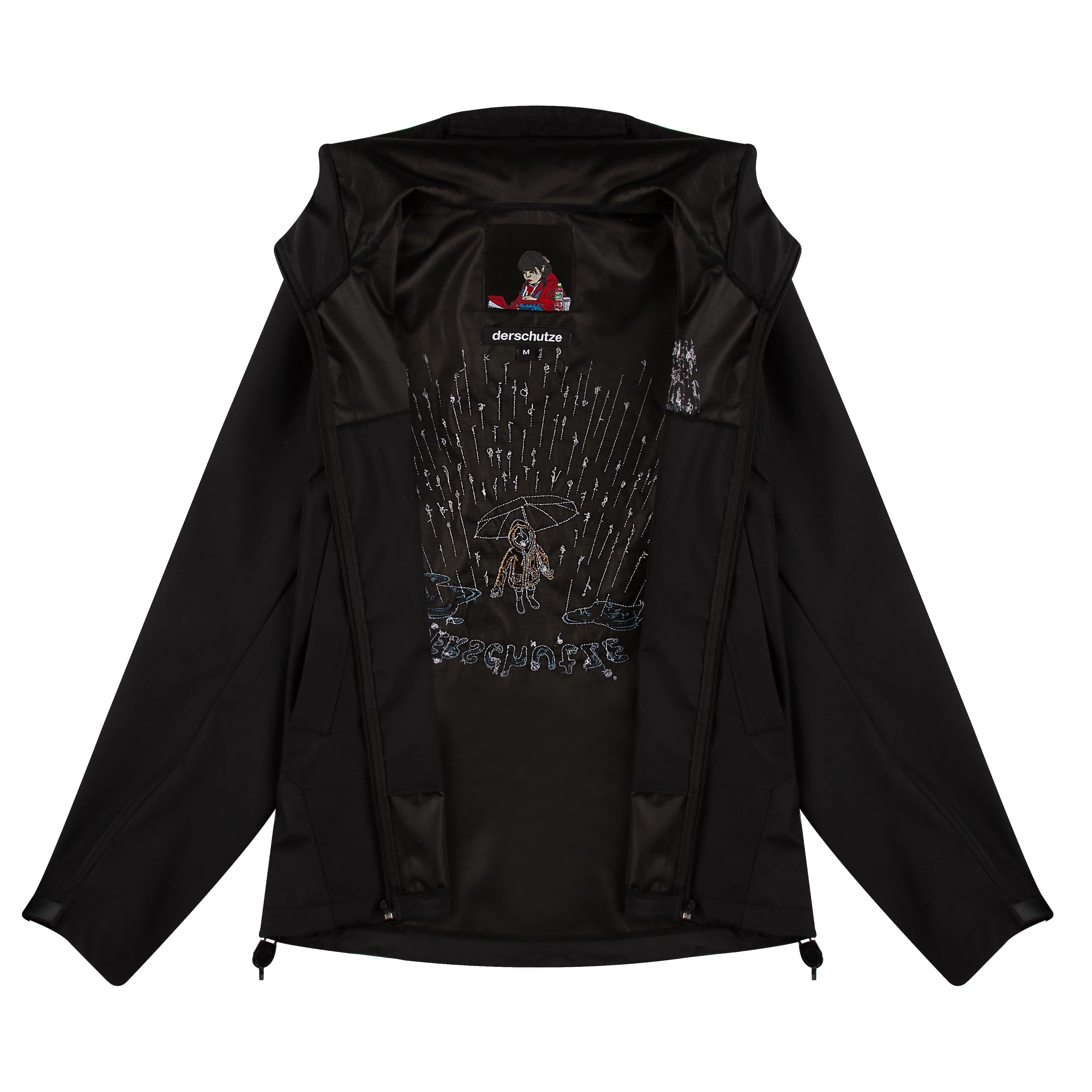 "rainy day" shell Jacket black - Image 3
