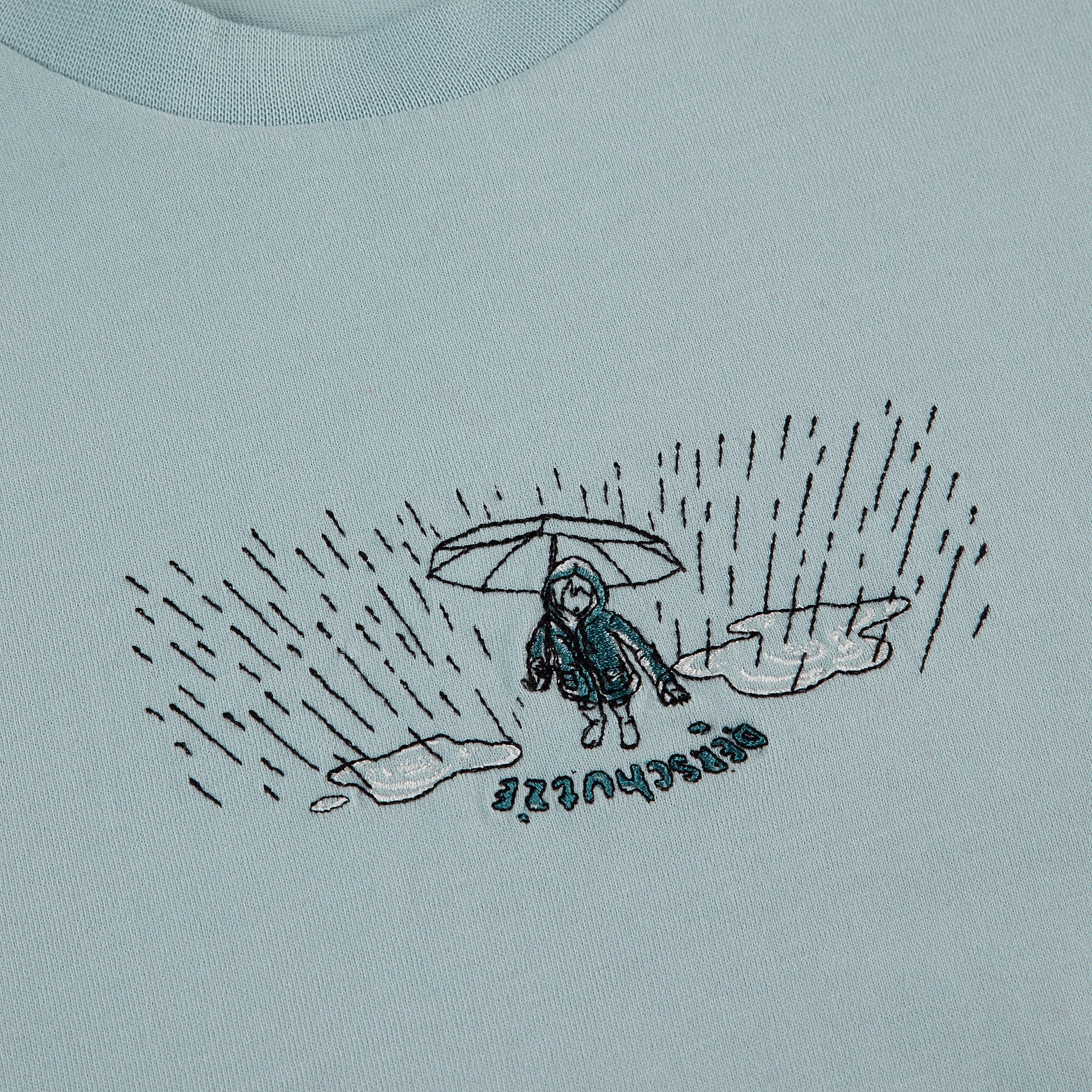 "rainy day" T-Shirt light blue - Image 3
