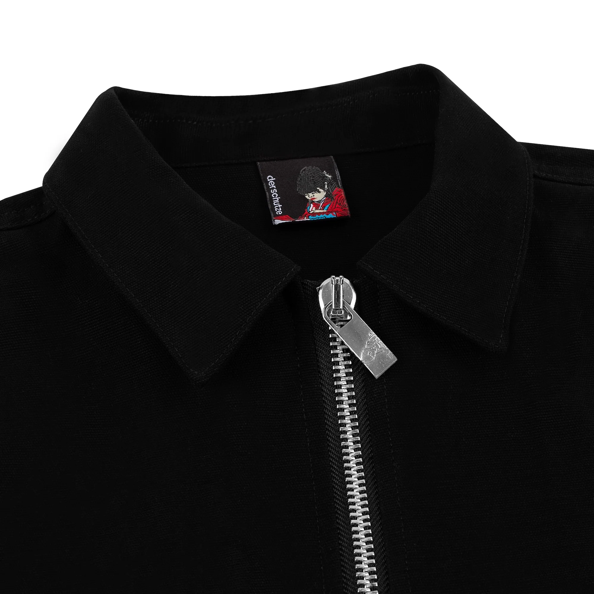 "rainy day" zip up Shirt black - Image 3