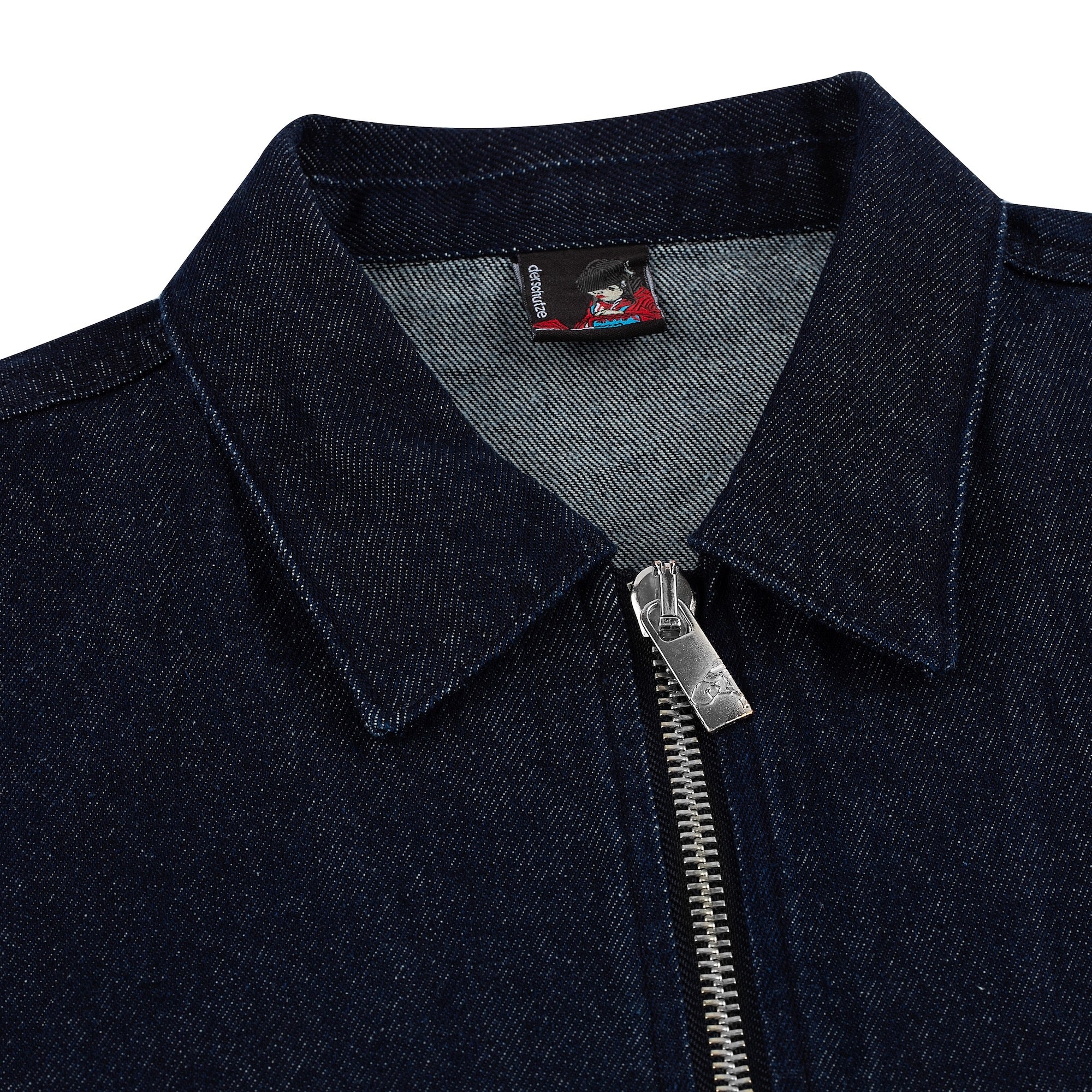 "rainy day" zip up Shirt denim - Image 3