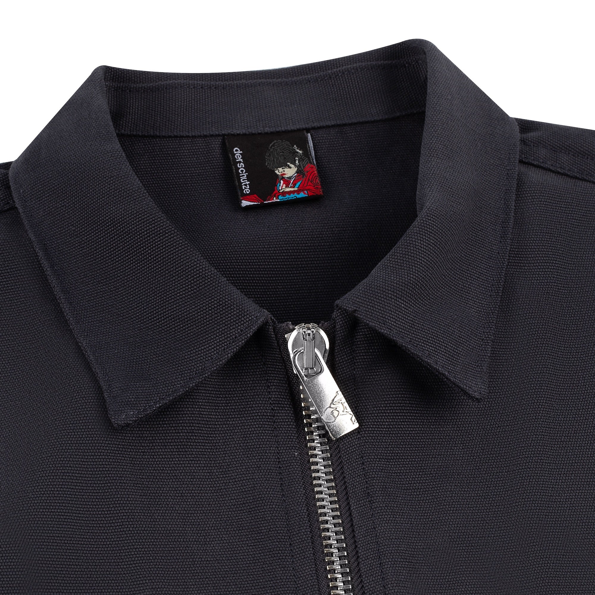 "rainy day" zip up Shirt grey - Image 4