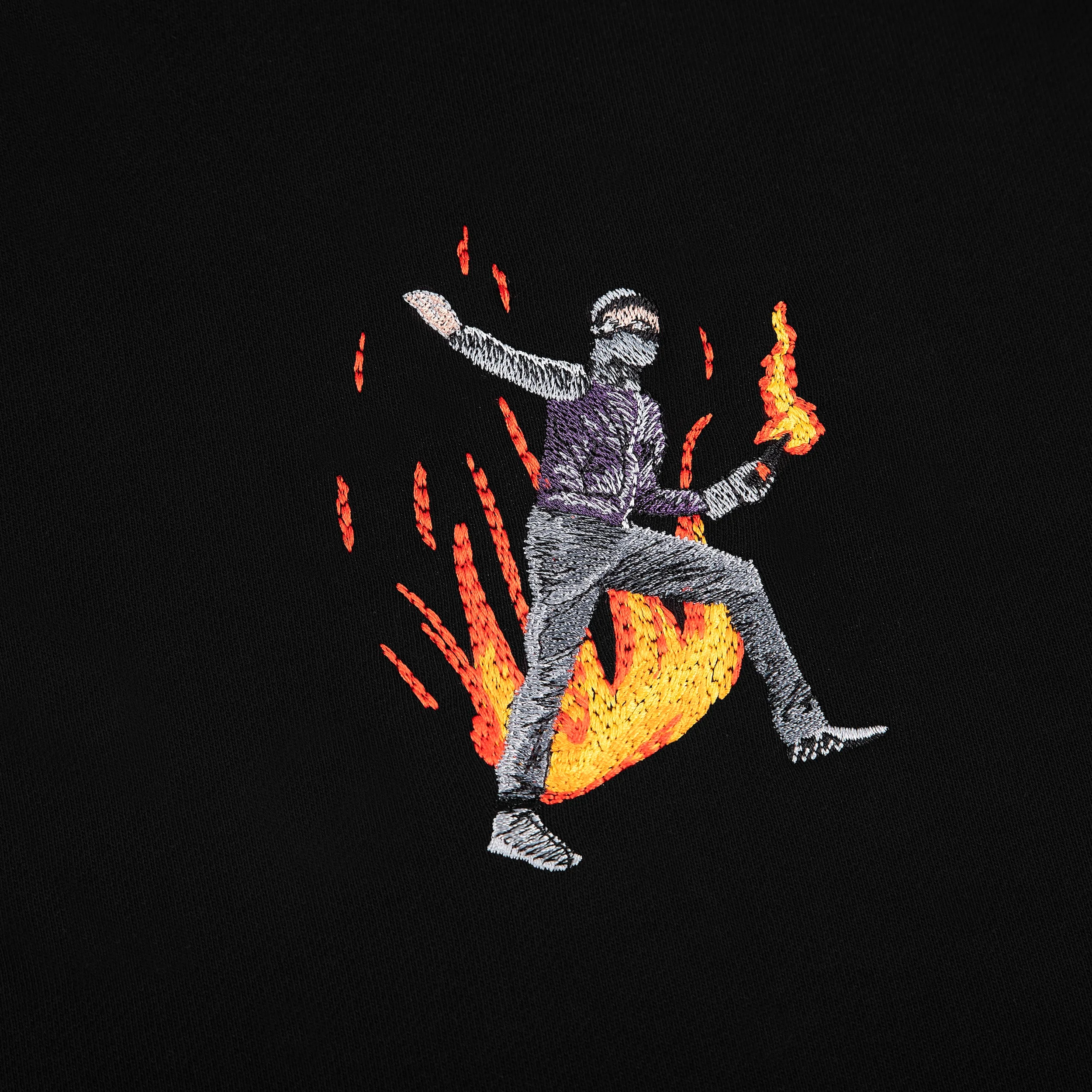 "riot" Hoodie black - Image 3