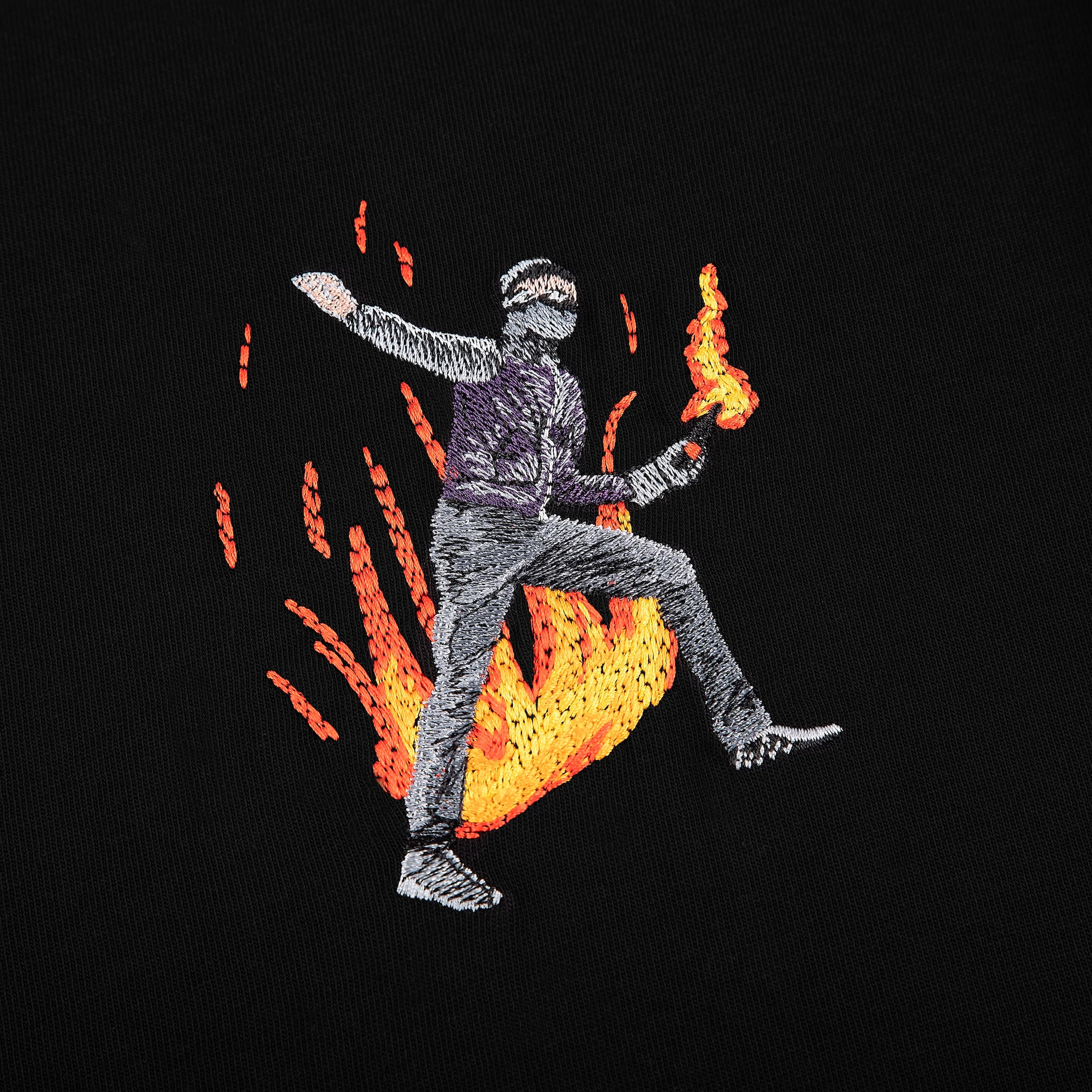"riot" T-Shirt black 03 - Image 5