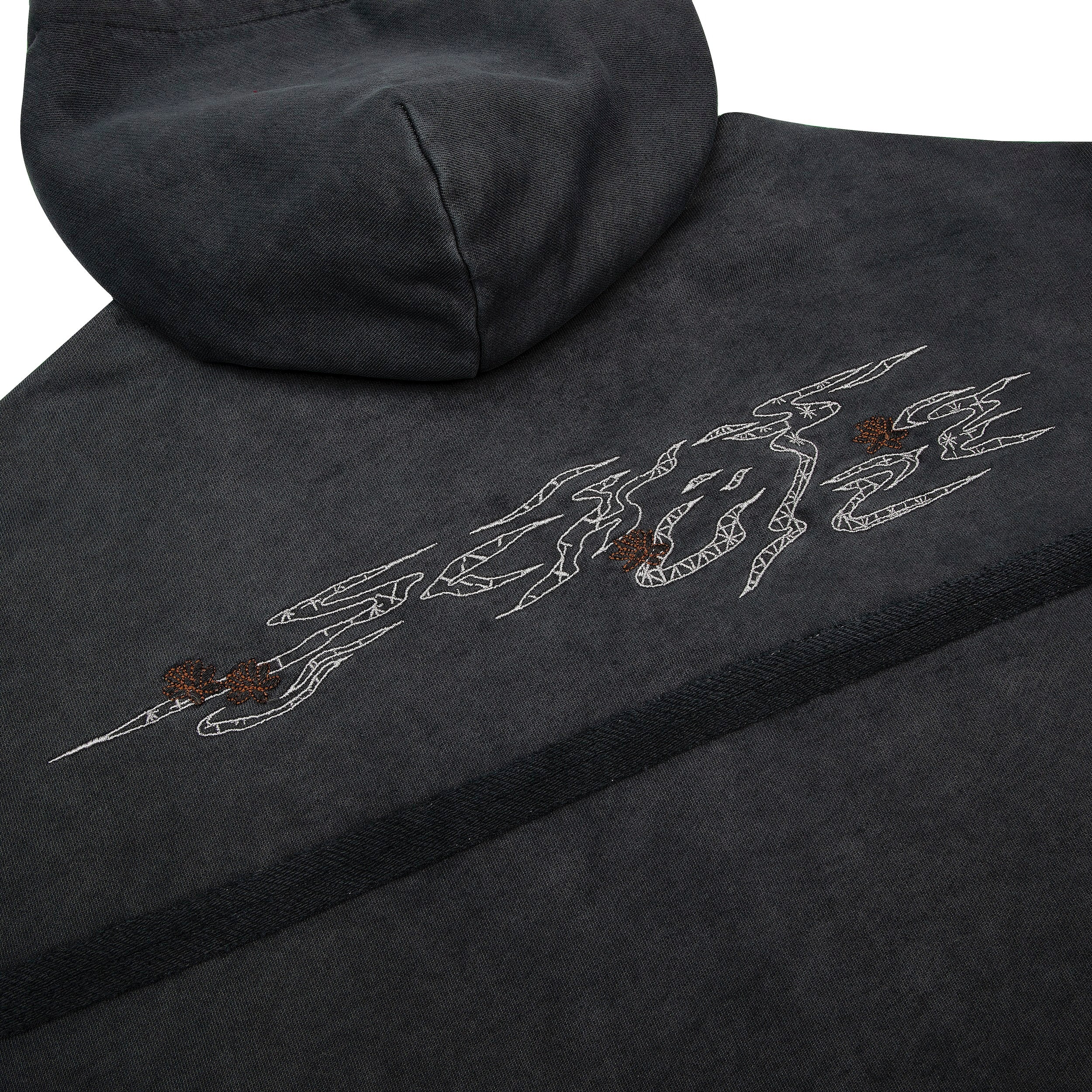 "sashiko" Hoodie anthracite - Image 6