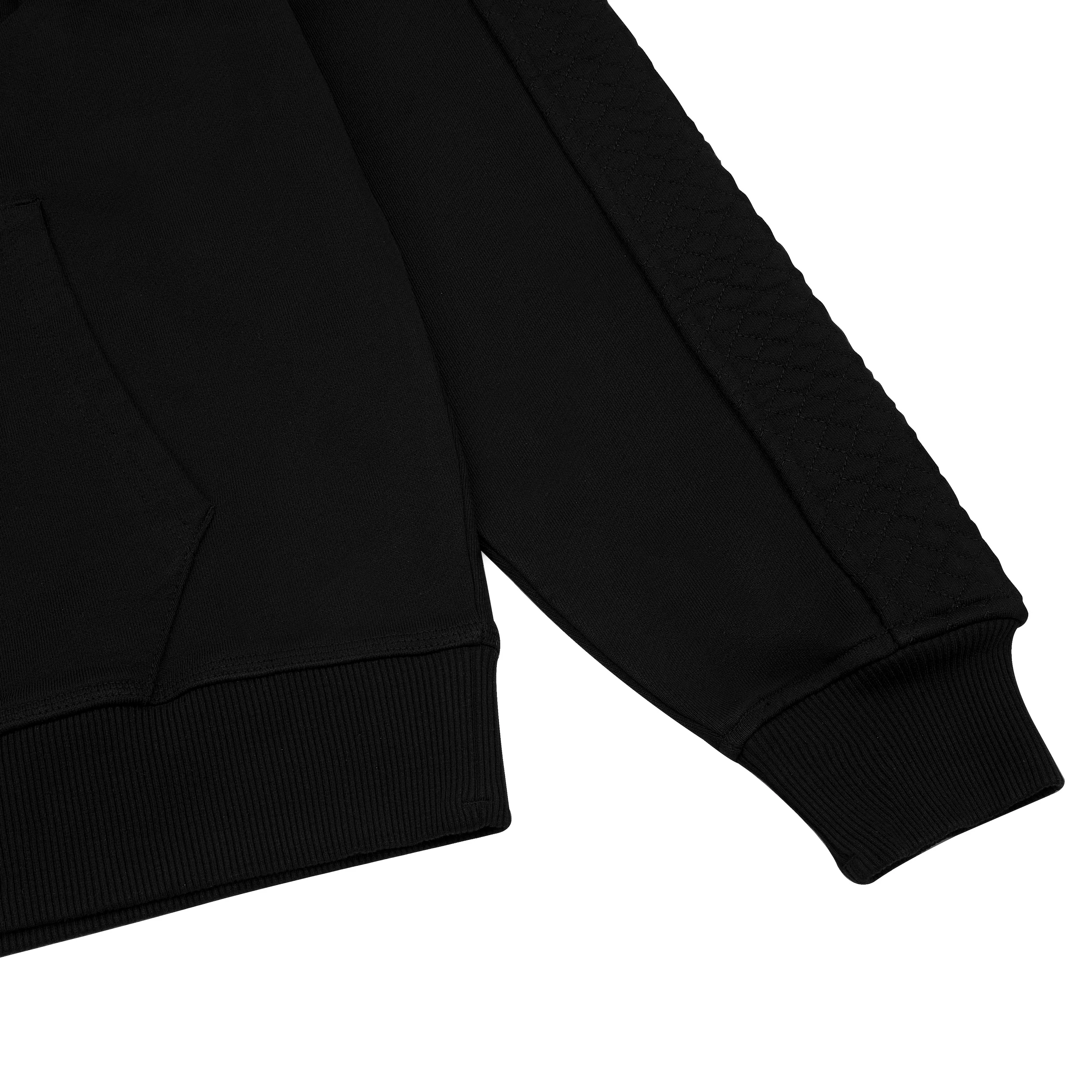 "sashiko" Hoodie black - Image 6
