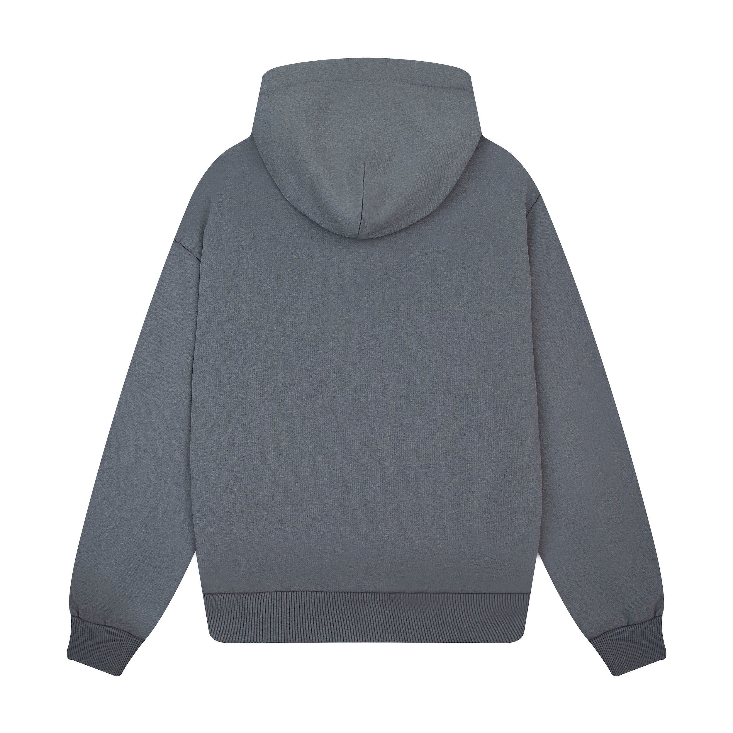 "sashiko" Hoodie grey - Image 2