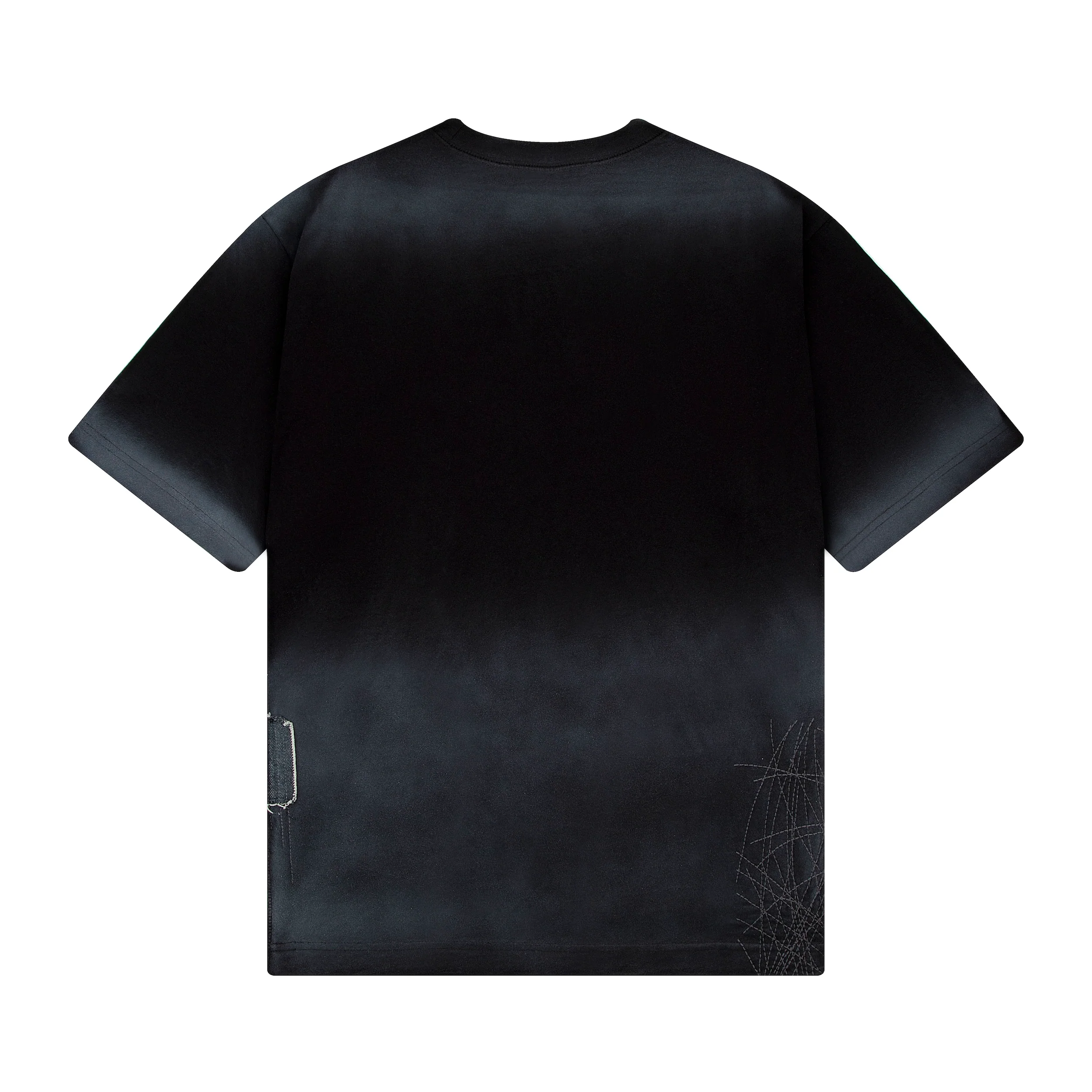 "sashiko" T Shirt black - Image 2