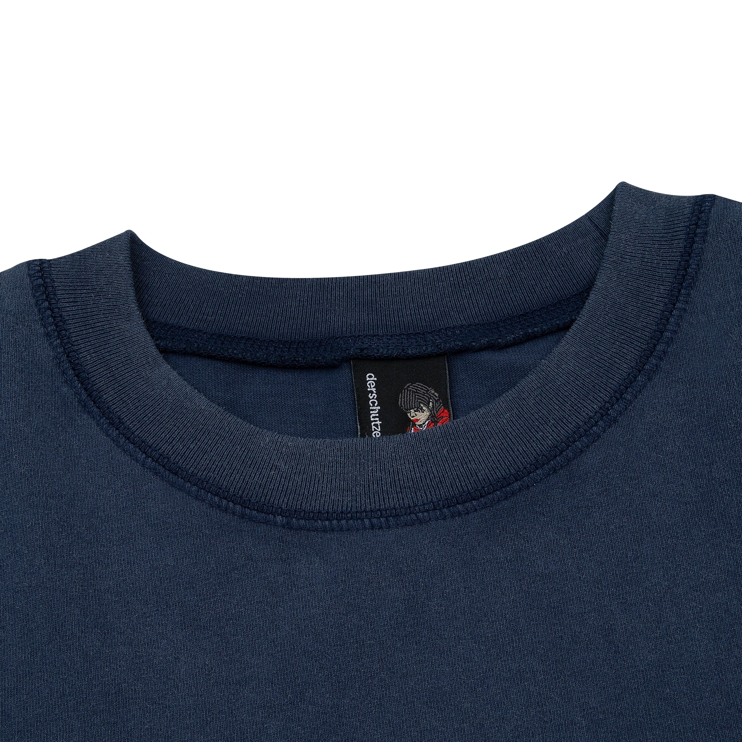 "sashiko" T Shirt navy - Image 3