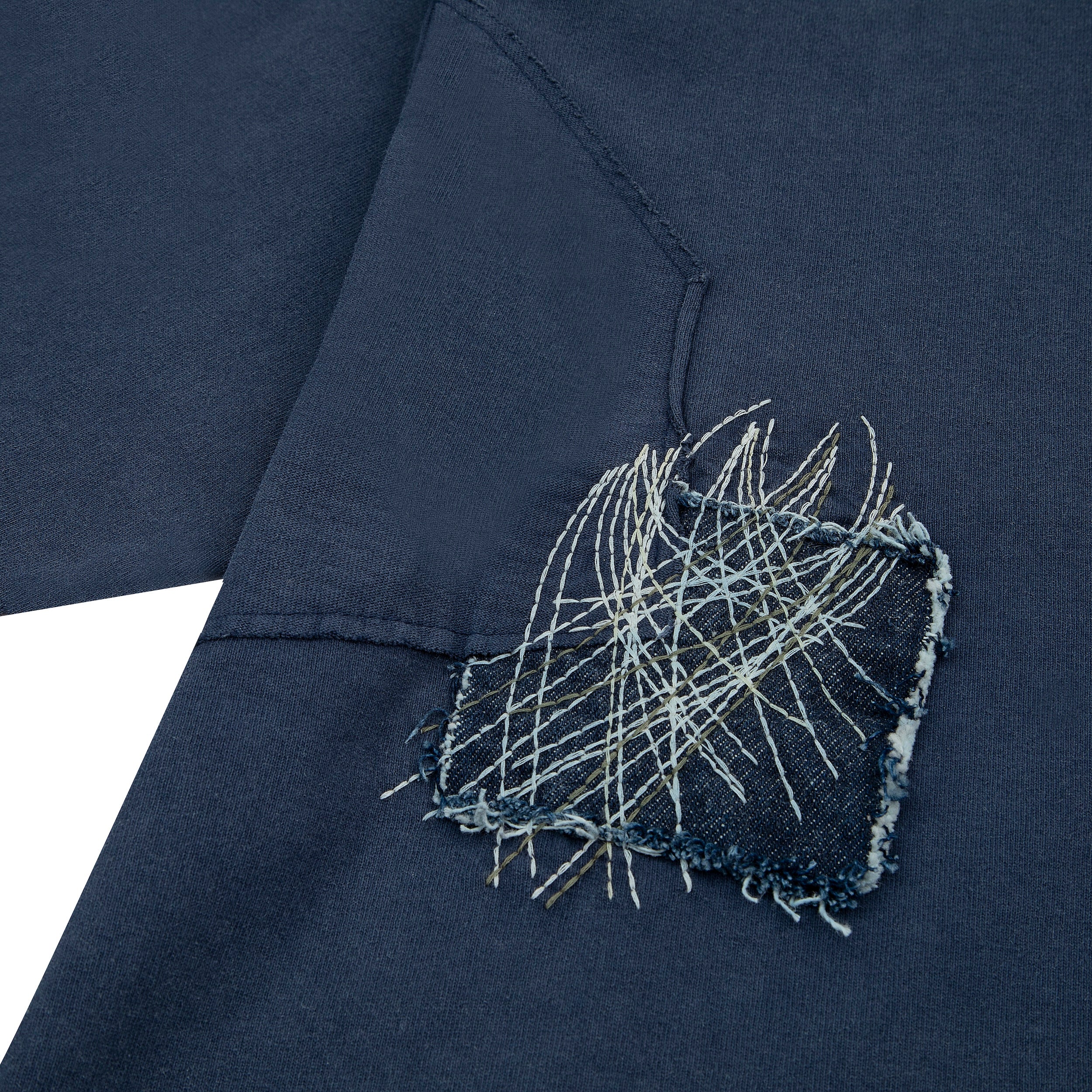 "sashiko" T Shirt navy - Image 5