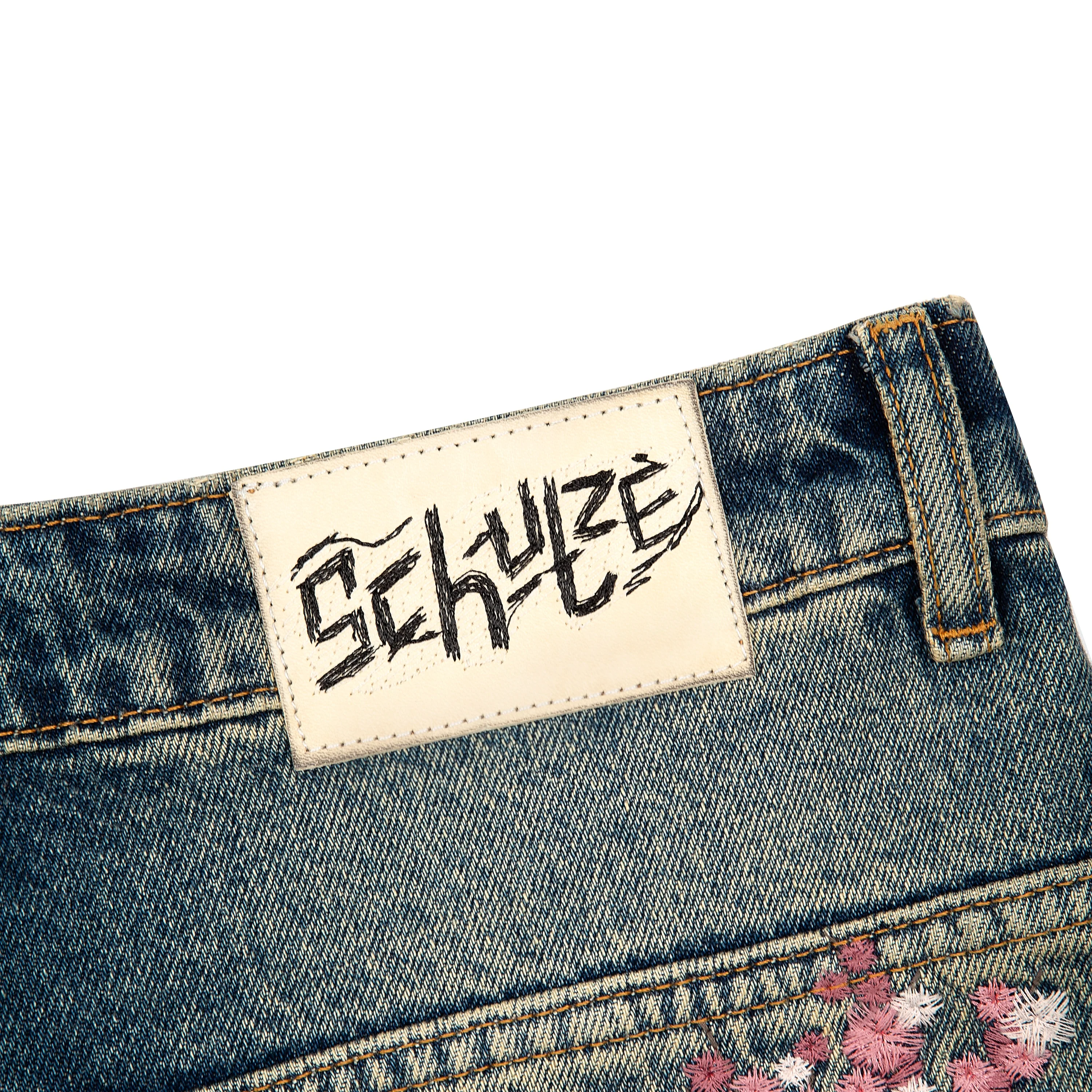 "sashiko v2" patchwork denim blue - Image 6