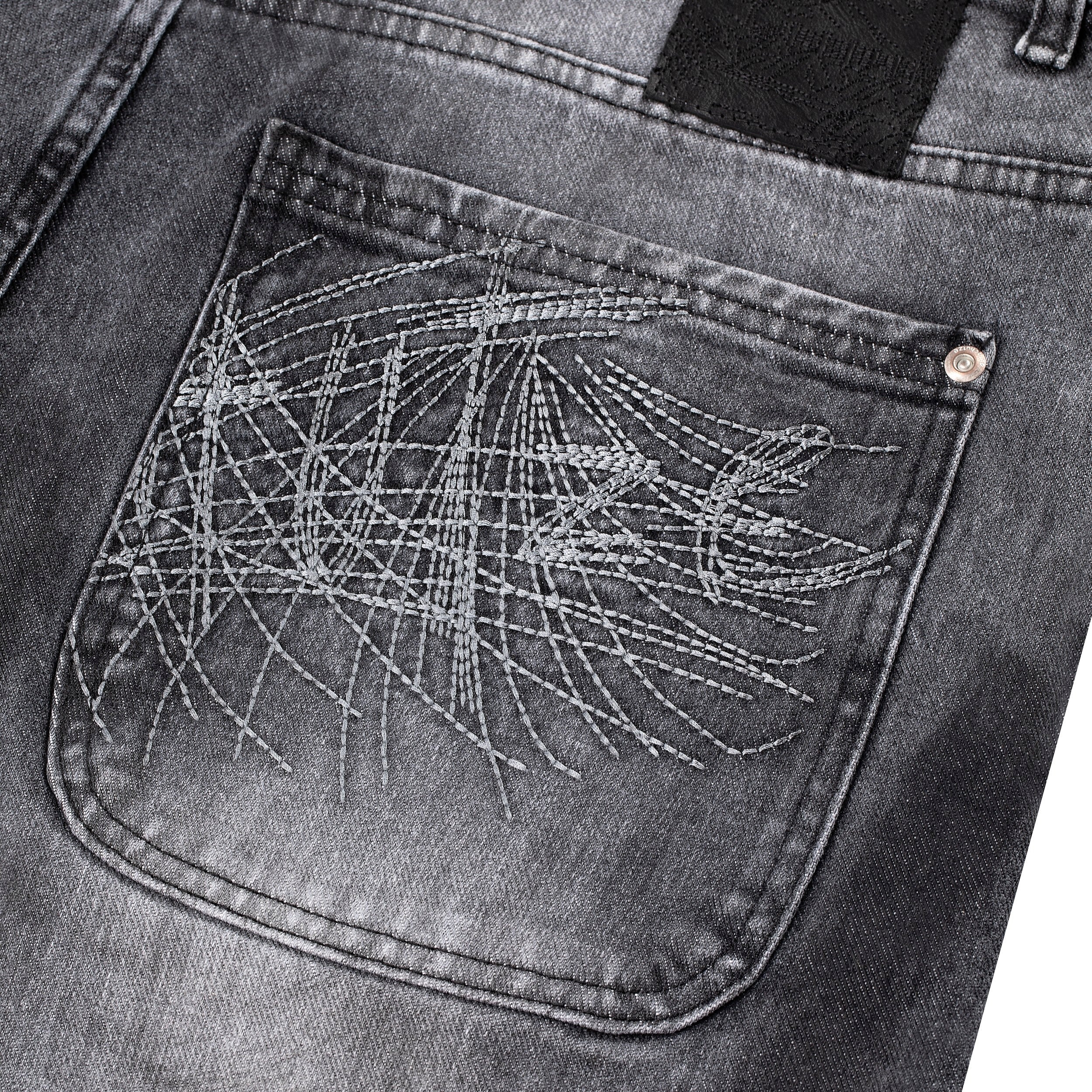 "sashiko v2" denim grey - Image 3