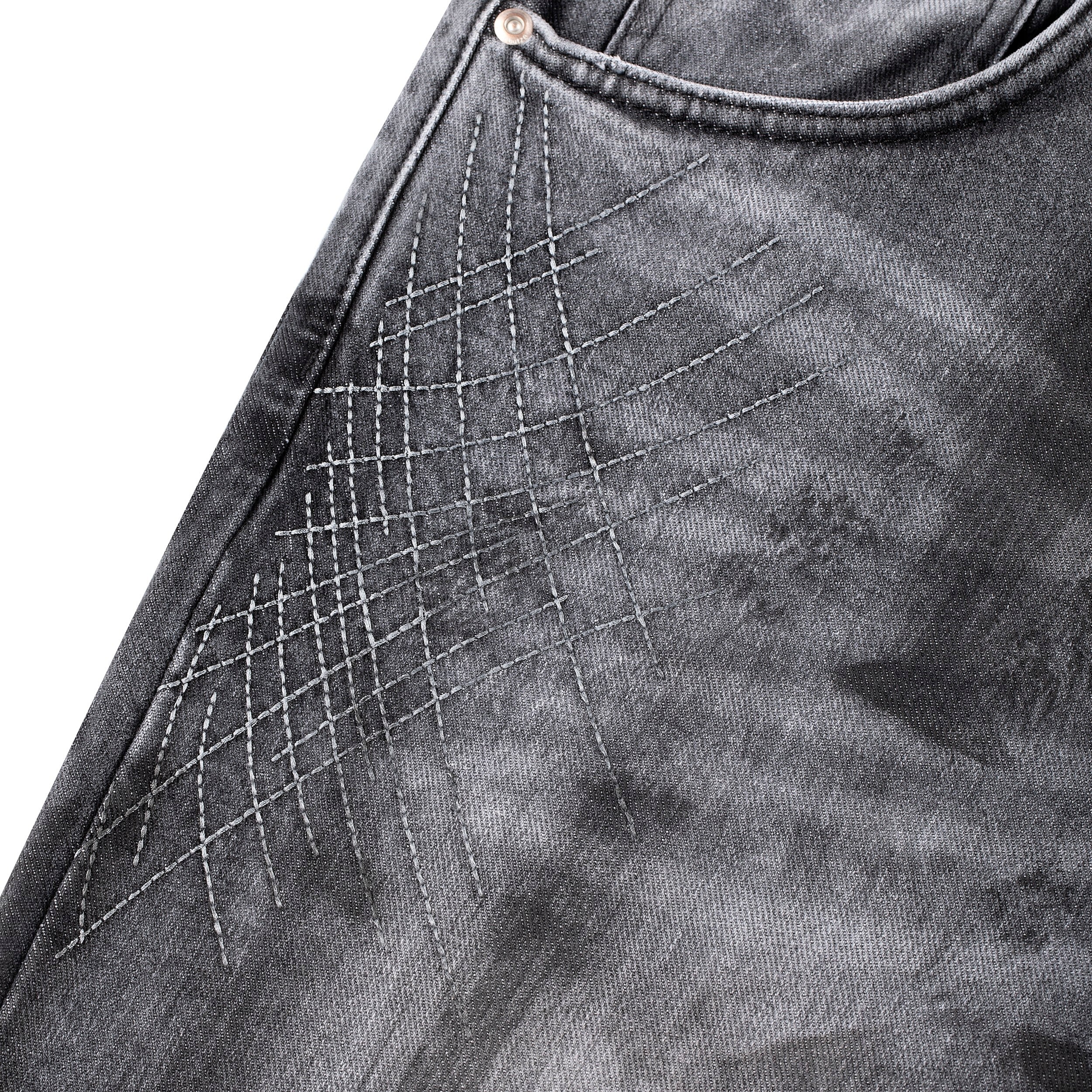 "sashiko v2" denim grey - Image 7